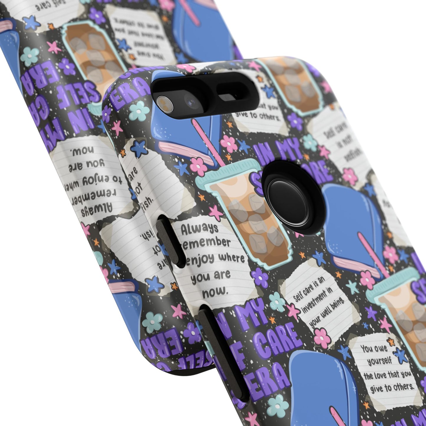 Self Care Tough Phone Case | Shockproof | Samsung Case | Google Case | Bookish