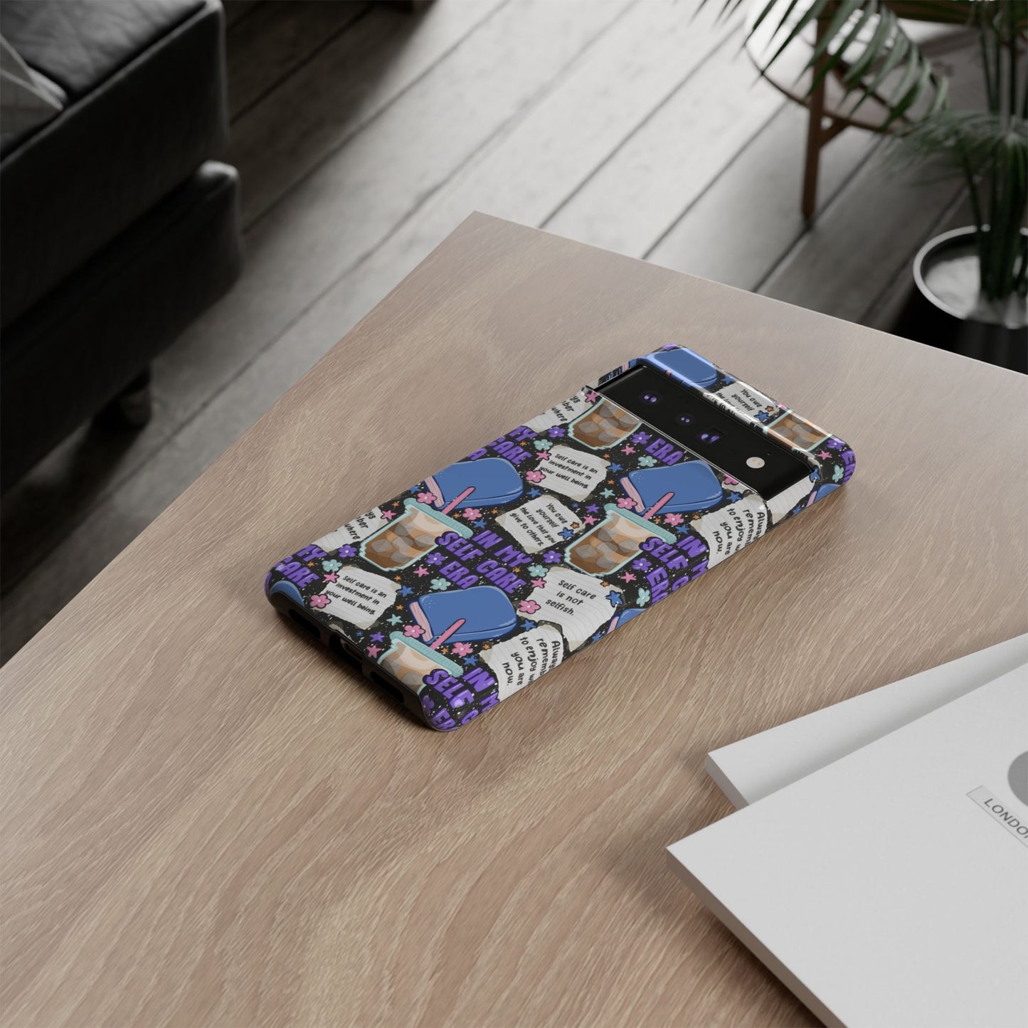 Self Care Tough Phone Case | Shockproof | Samsung Case | Google Case | Bookish