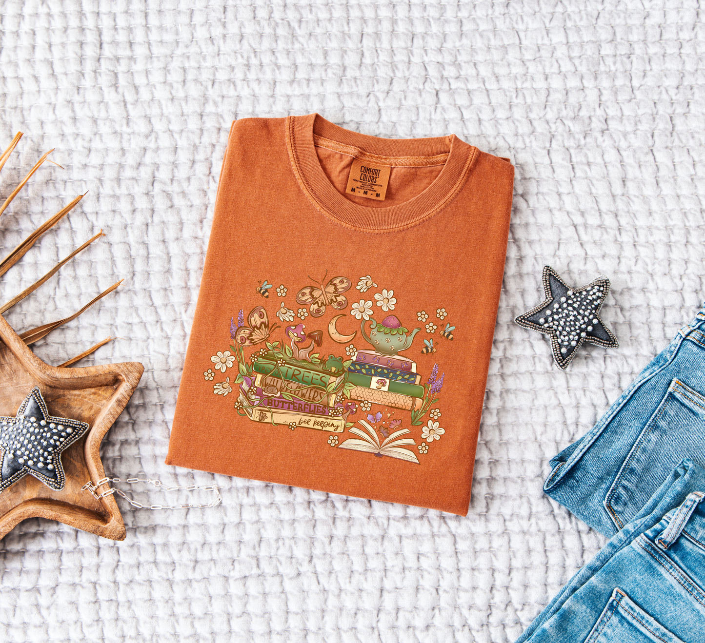 Bookish Cottage Comfort Colors T-Shirt