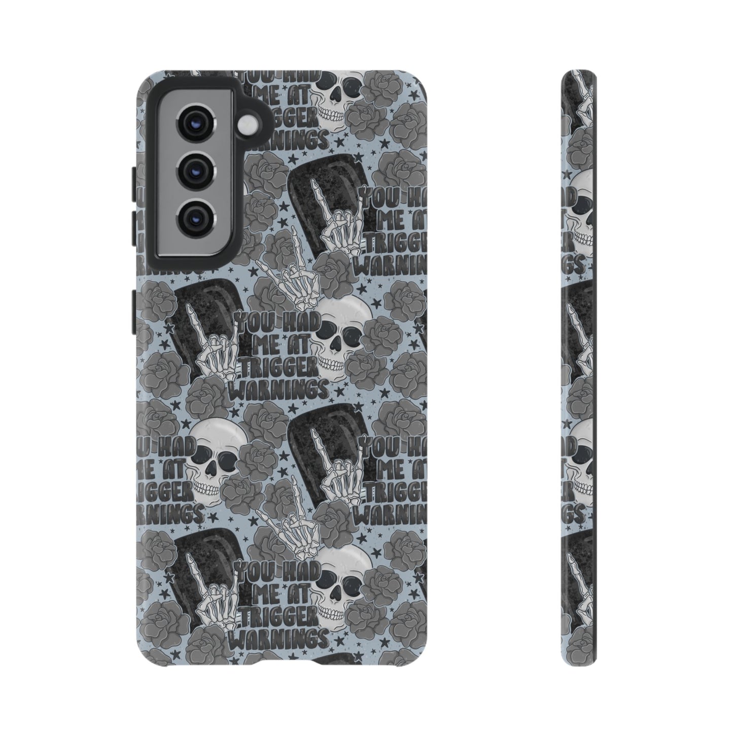 Trigger Warning Tough Phone Case | Shockproof | Samsung Case | Google Case | Bookish