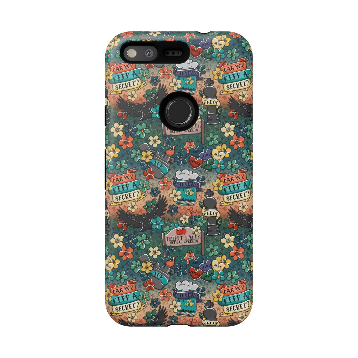 Triple Falls Tough Phone Case | Shockproof | Samsung Case | Google Case | Bookish