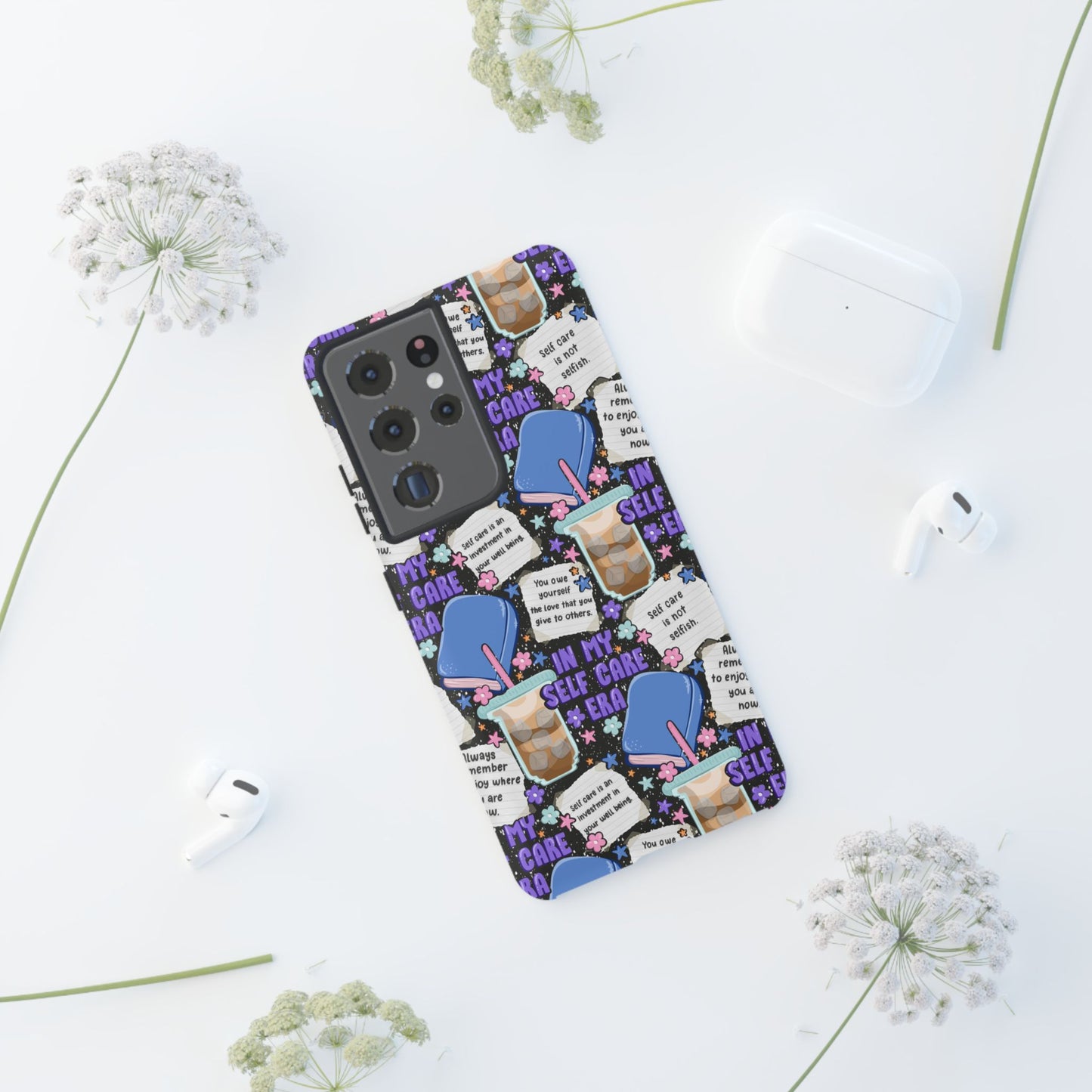 Self Care Tough Phone Case | Shockproof | Samsung Case | Google Case | Bookish
