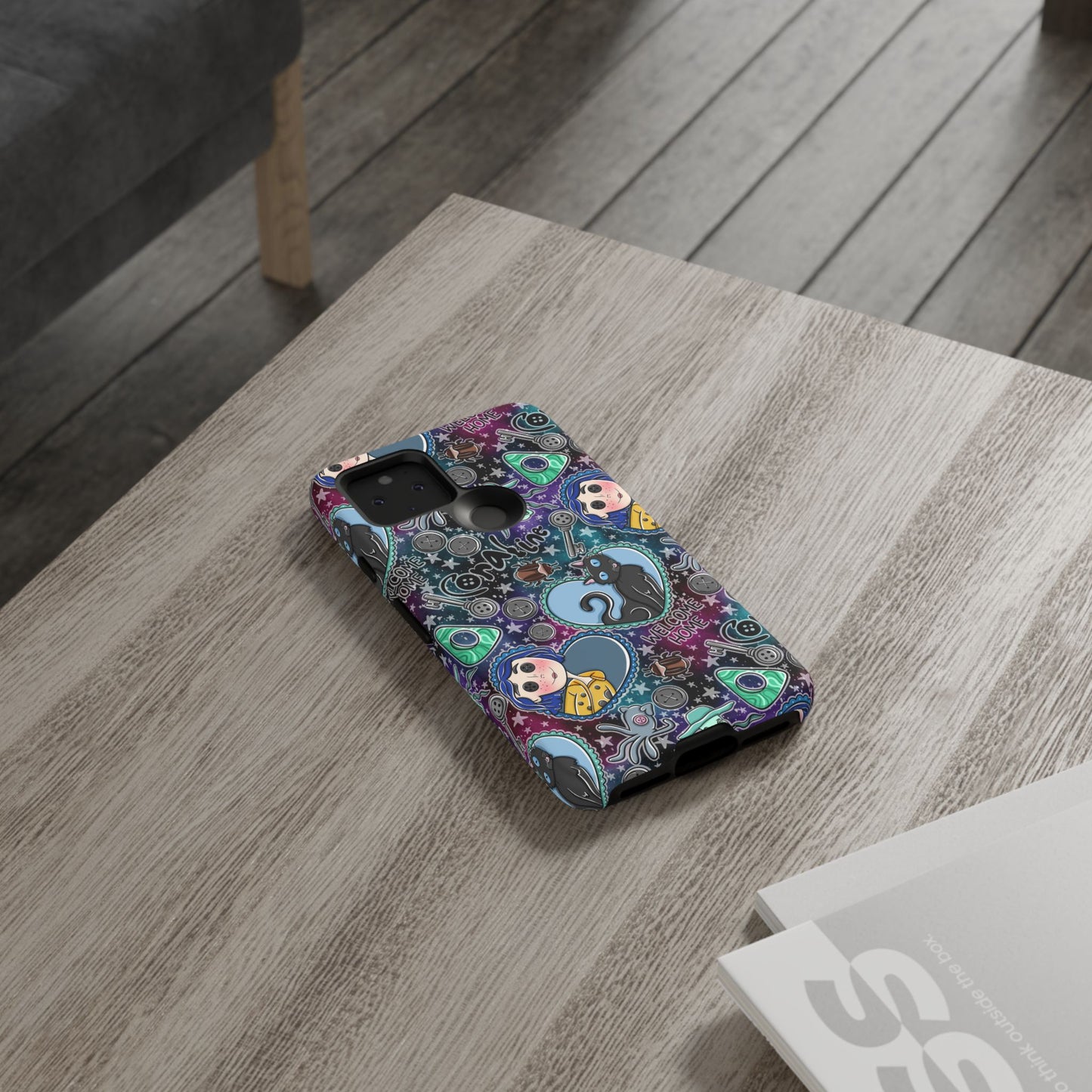 Button Girl Tough Phone Case | Shockproof | Samsung Case | Google Case |
