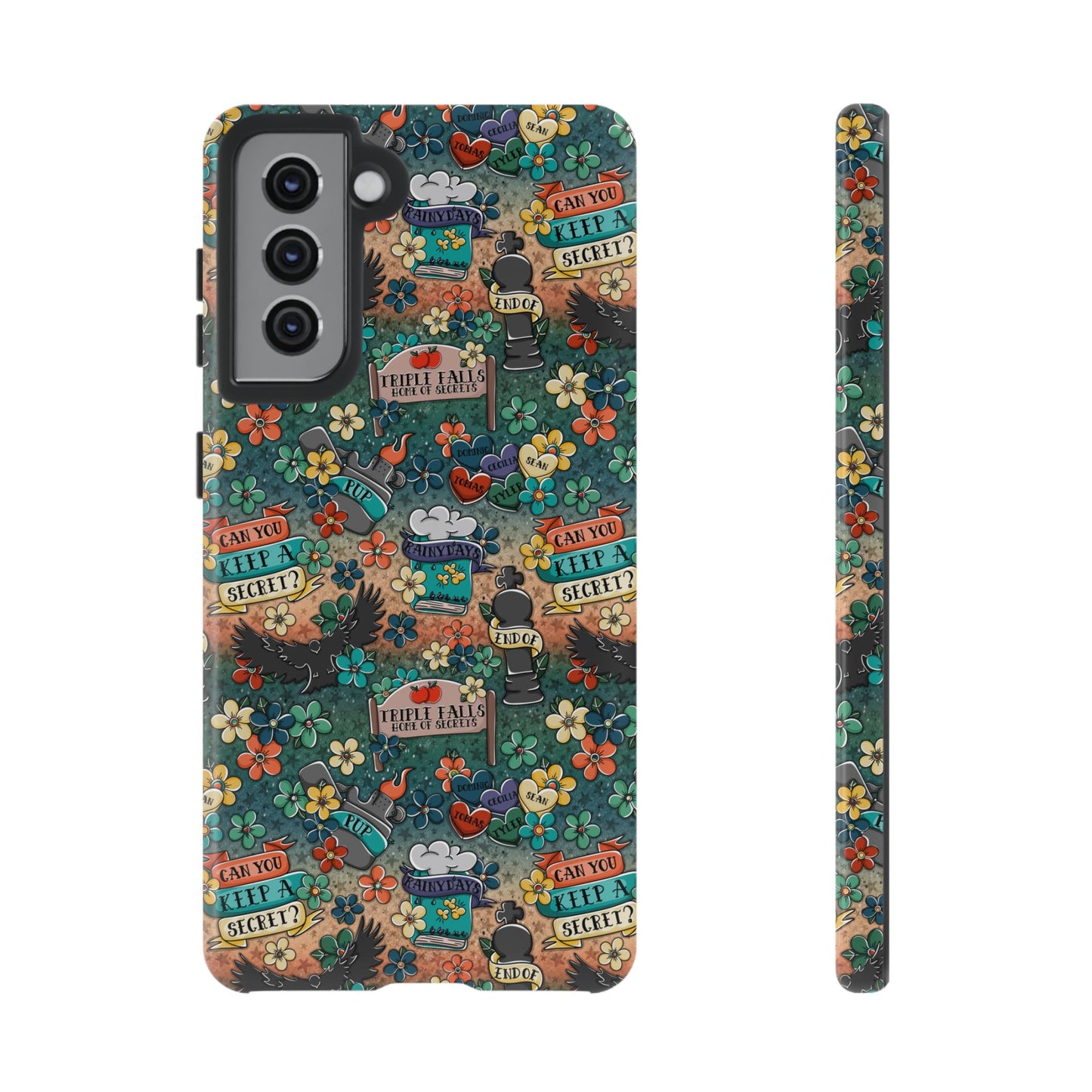 Triple Falls Tough Phone Case | Shockproof | Samsung Case | Google Case | Bookish