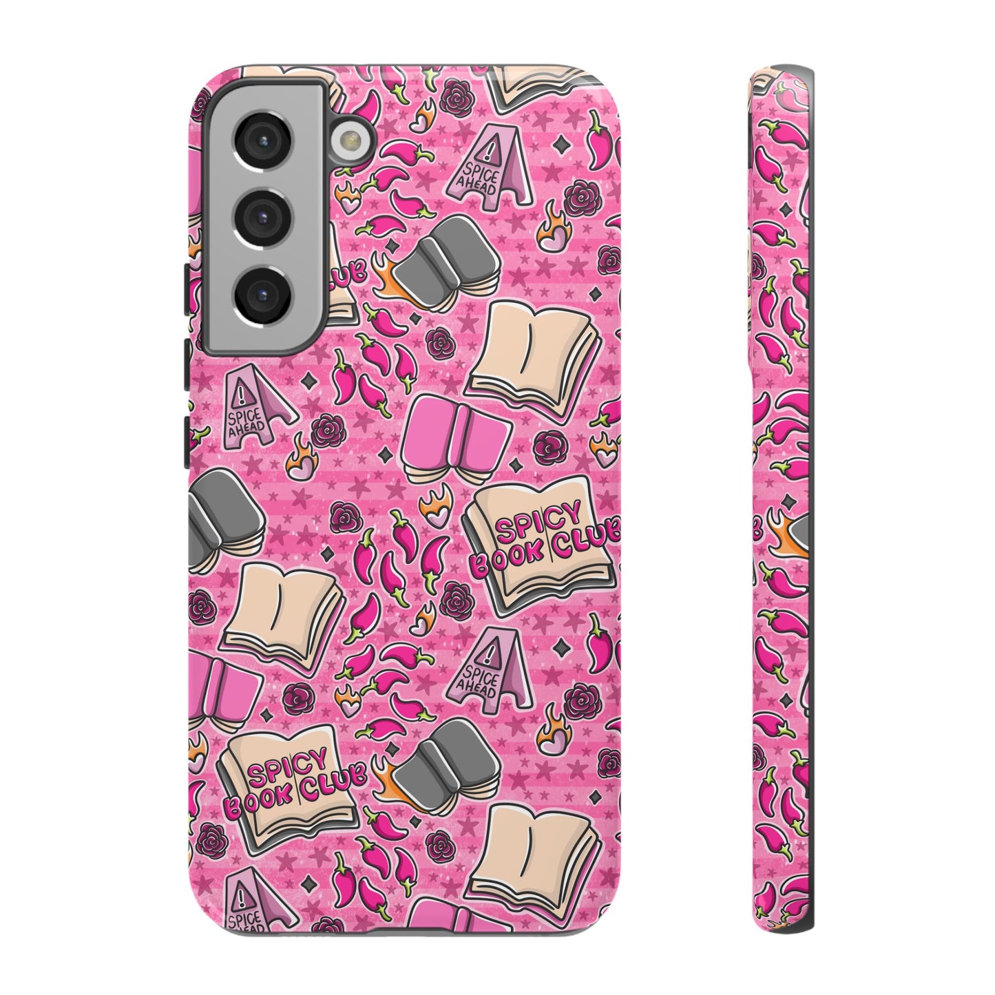 Spicy Book Club Tough Phone Case | Shockproof | Samsung Case | Google Case | Bookish