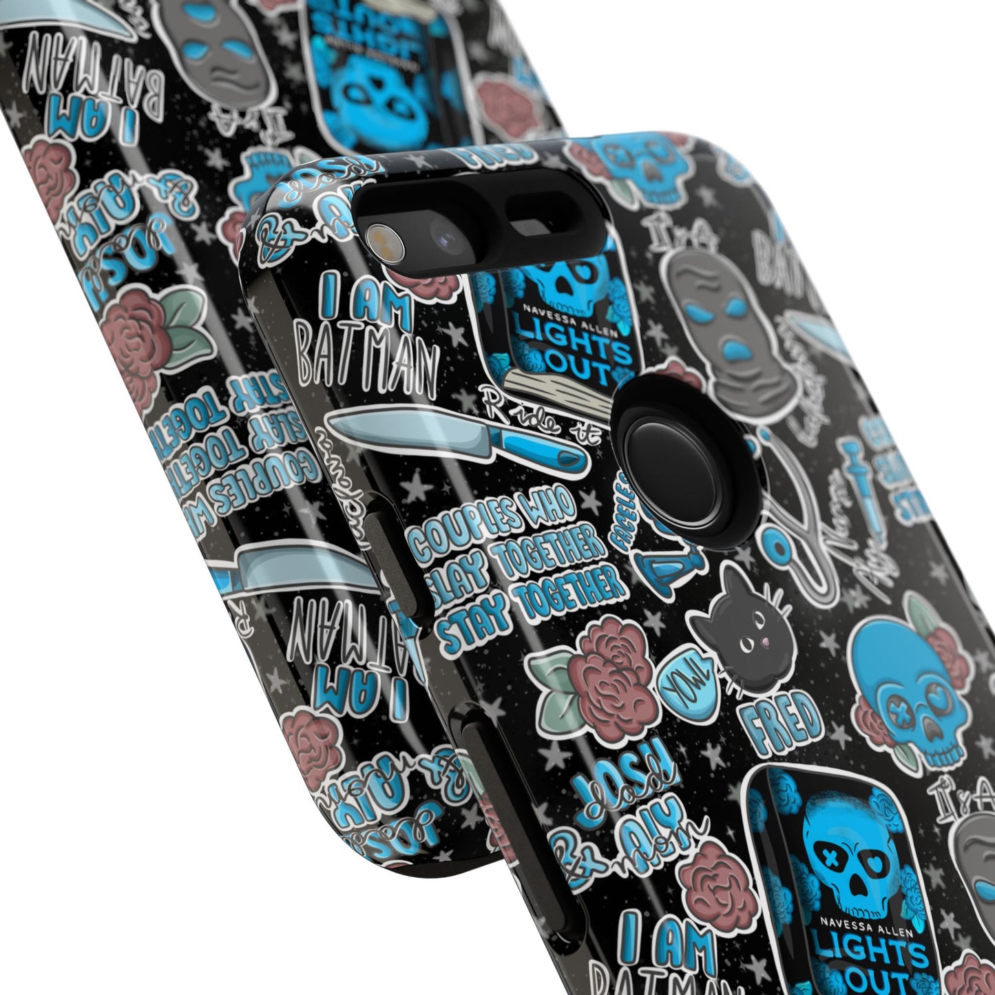 Lights Out Tough Phone Case | Shockproof | Samsung Case | Google Case | Bookish