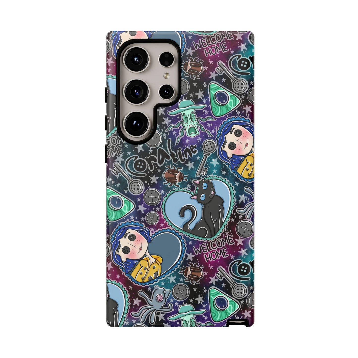 Button Girl Tough Phone Case | Shockproof | Samsung Case | Google Case |