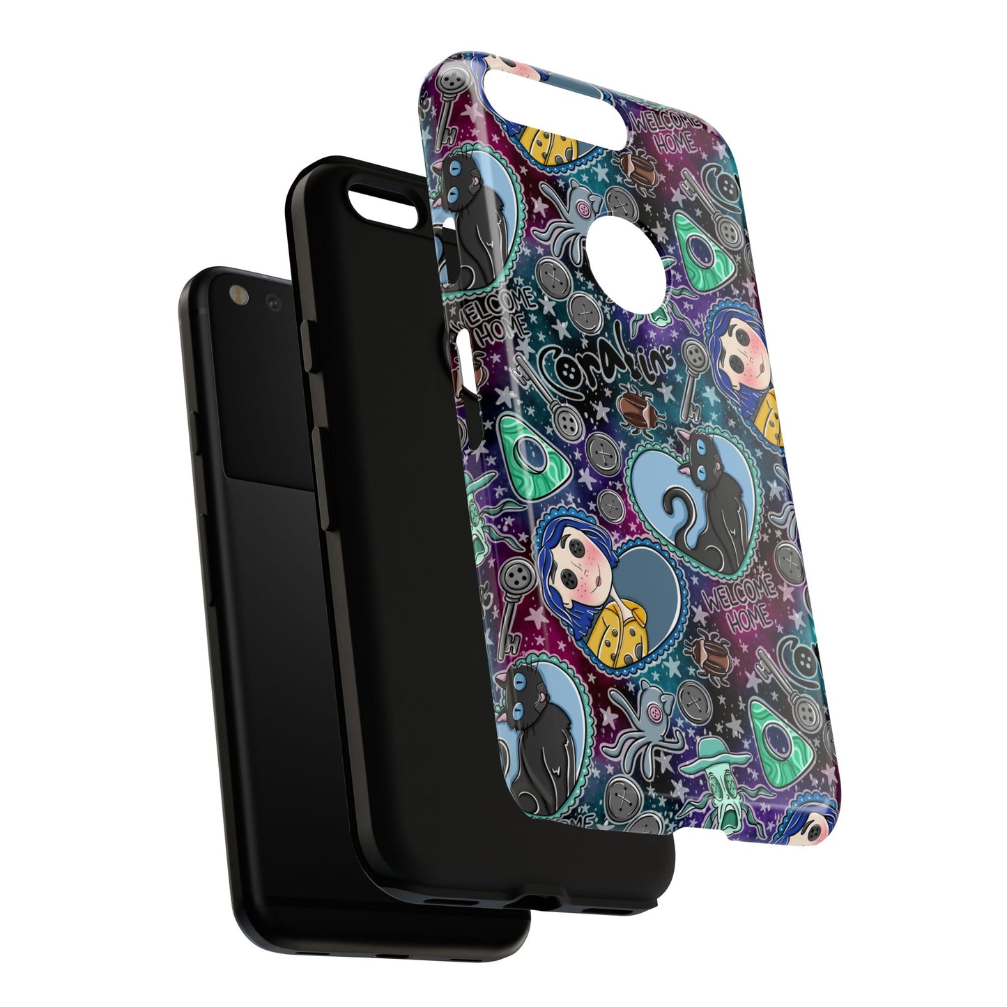 Button Girl Tough Phone Case | Shockproof | Samsung Case | Google Case |