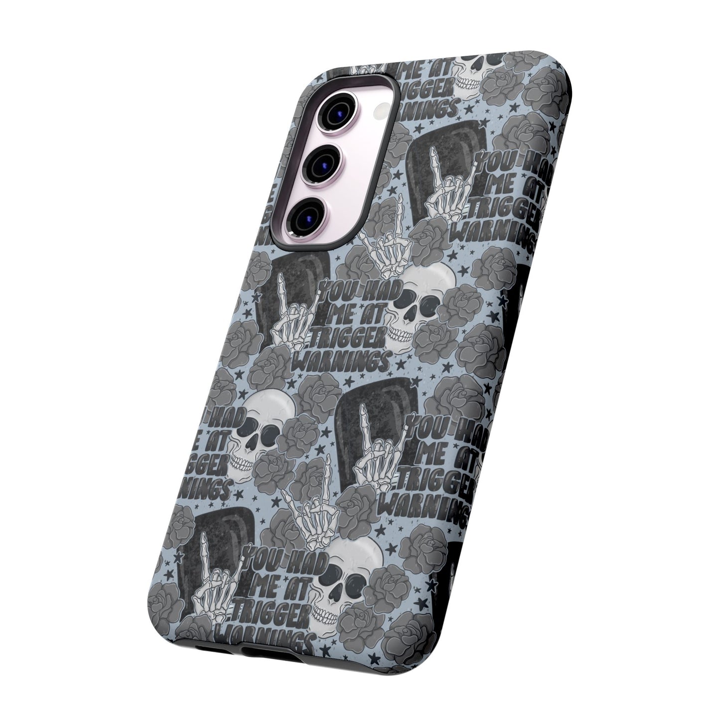 Trigger Warning Tough Phone Case | Shockproof | Samsung Case | Google Case | Bookish