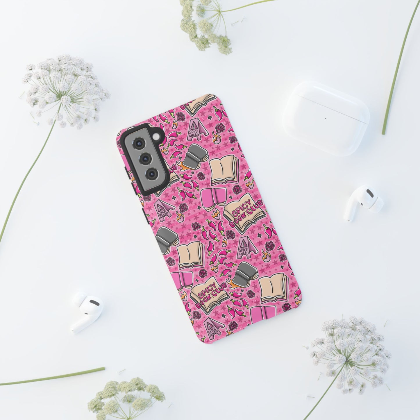 Spicy Book Club Tough Phone Case | Shockproof | Samsung Case | Google Case | Bookish