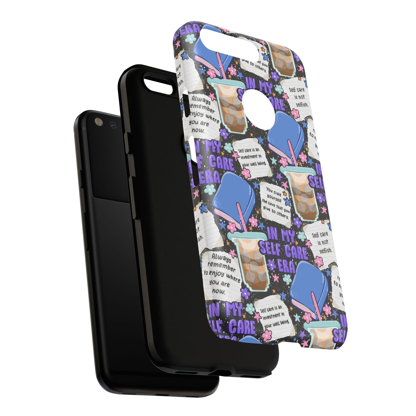 Self Care Tough Phone Case | Shockproof | Samsung Case | Google Case | Bookish