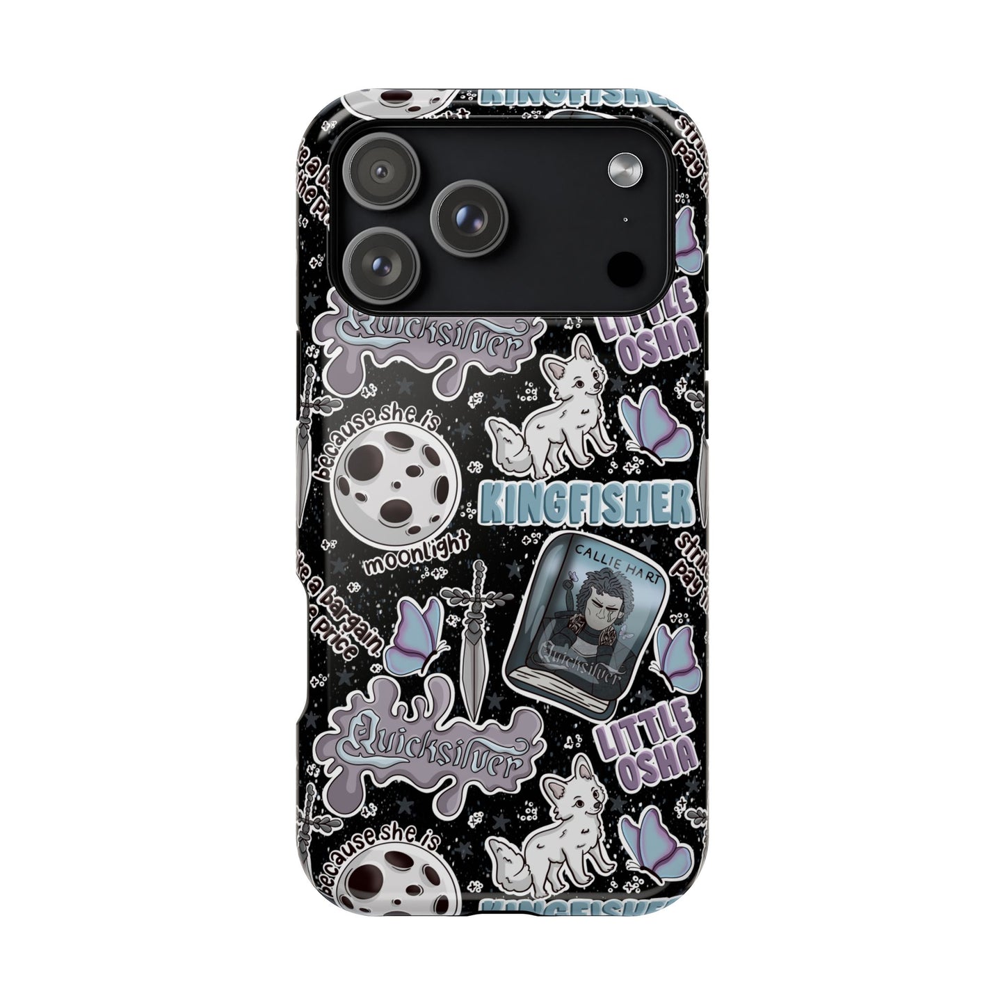 Quicksilver MagSafe Tough Phone Case | Shockproof | iPhone Case | Bookish Phone Case |