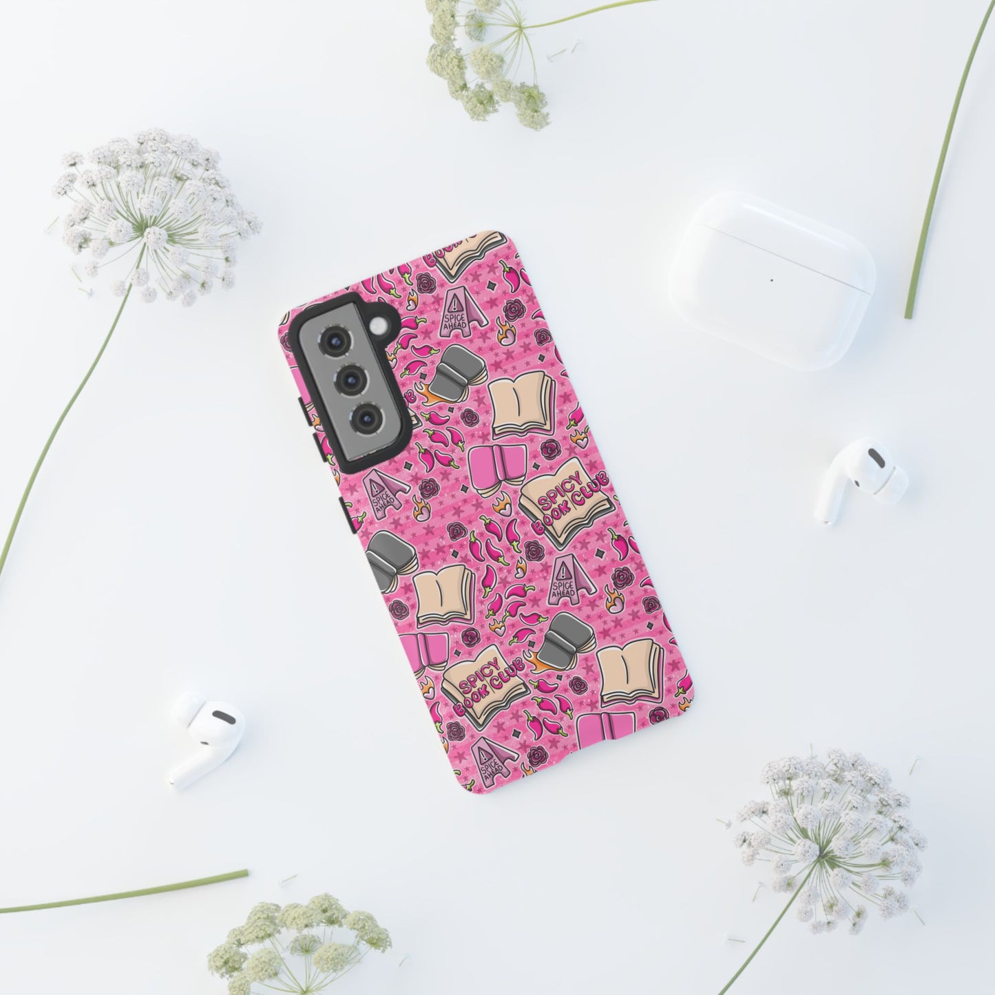 Spicy Book Club Tough Phone Case | Shockproof | Samsung Case | Google Case | Bookish