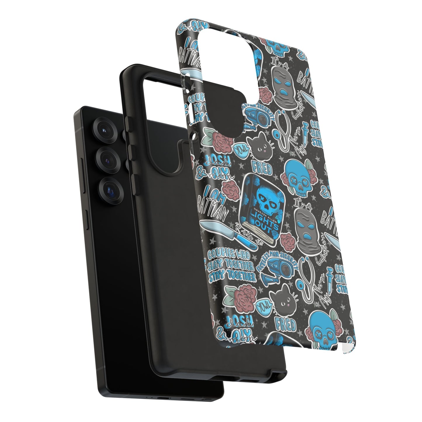 Lights Out Tough Phone Case | Shockproof | Samsung Case | Google Case | Bookish