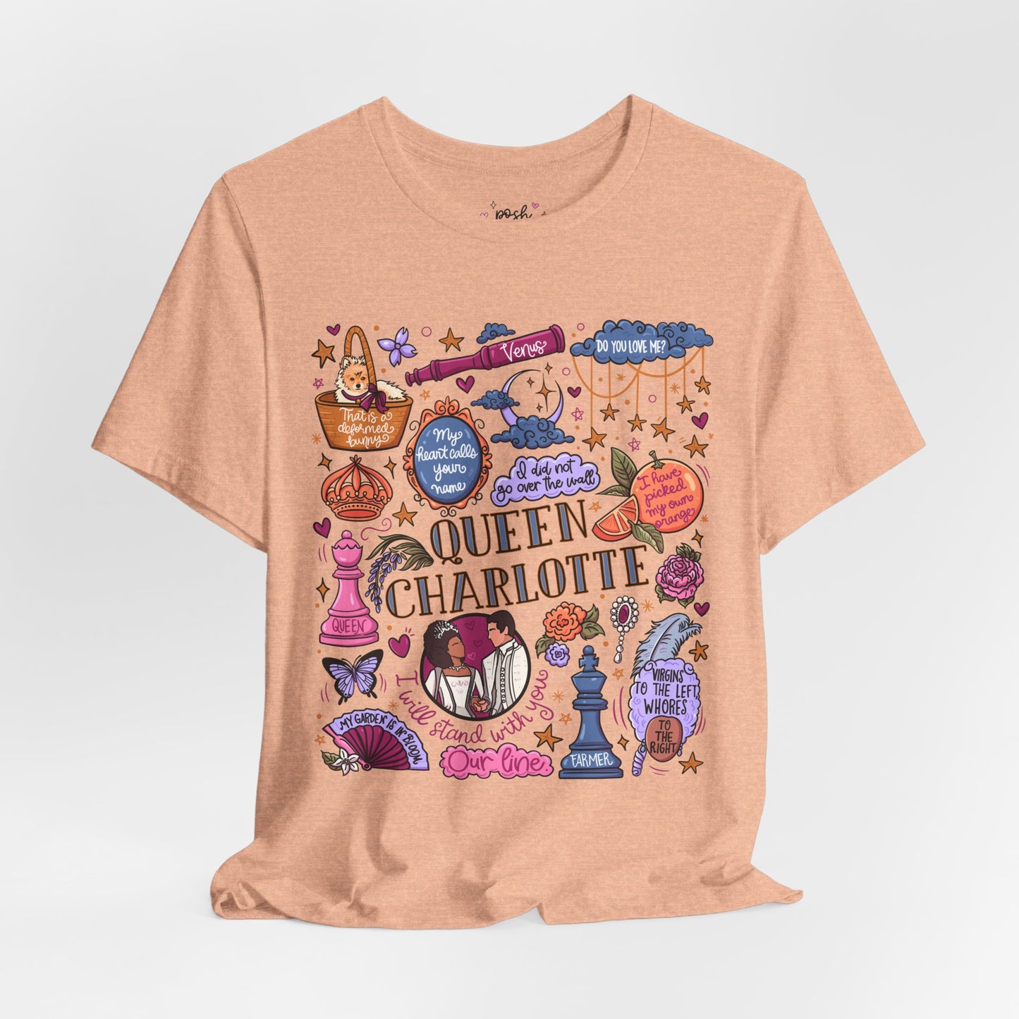 Queen Charlotte T-Shirt | Graphic Tee | Bookish Merch |