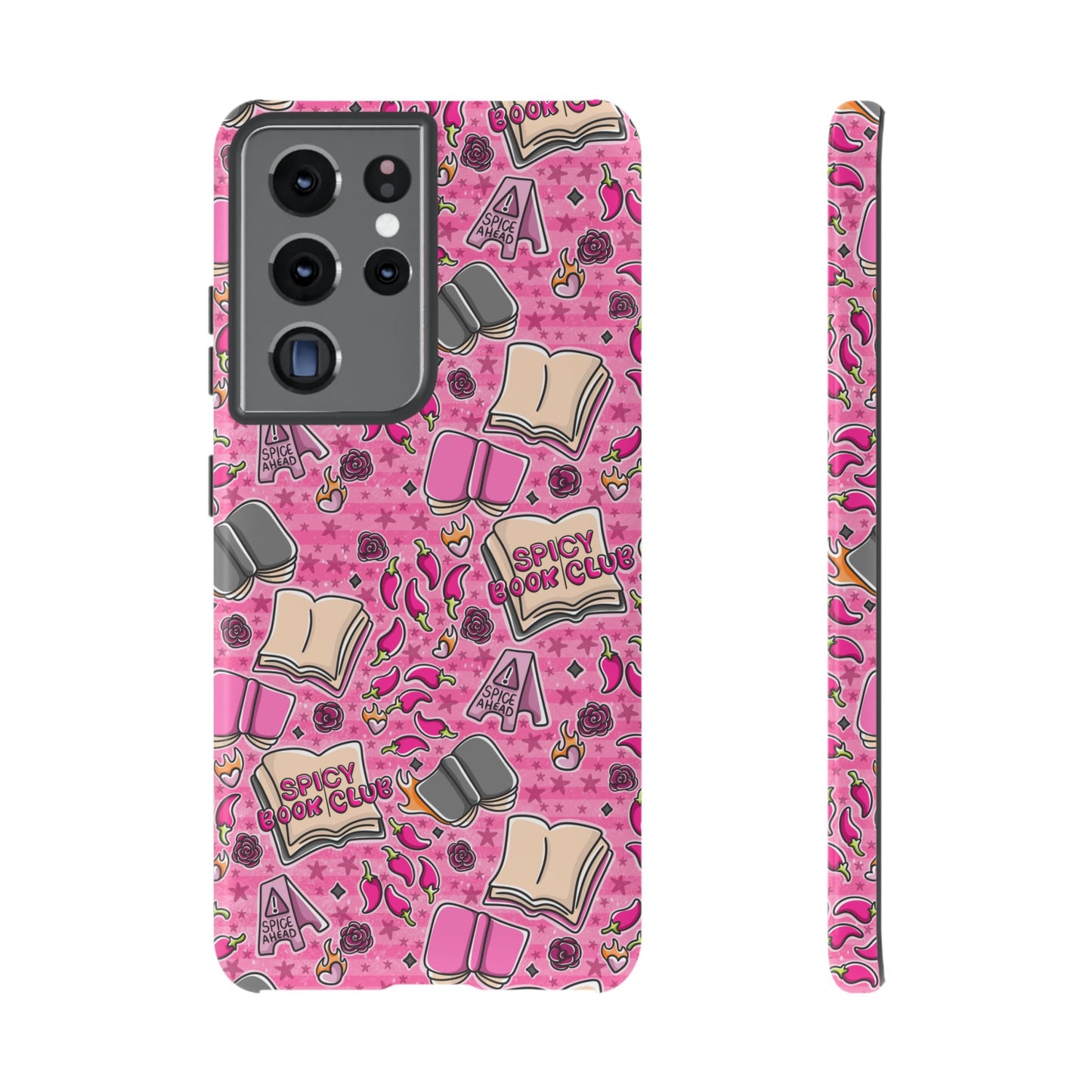 Spicy Book Club Tough Phone Case | Shockproof | Samsung Case | Google Case | Bookish