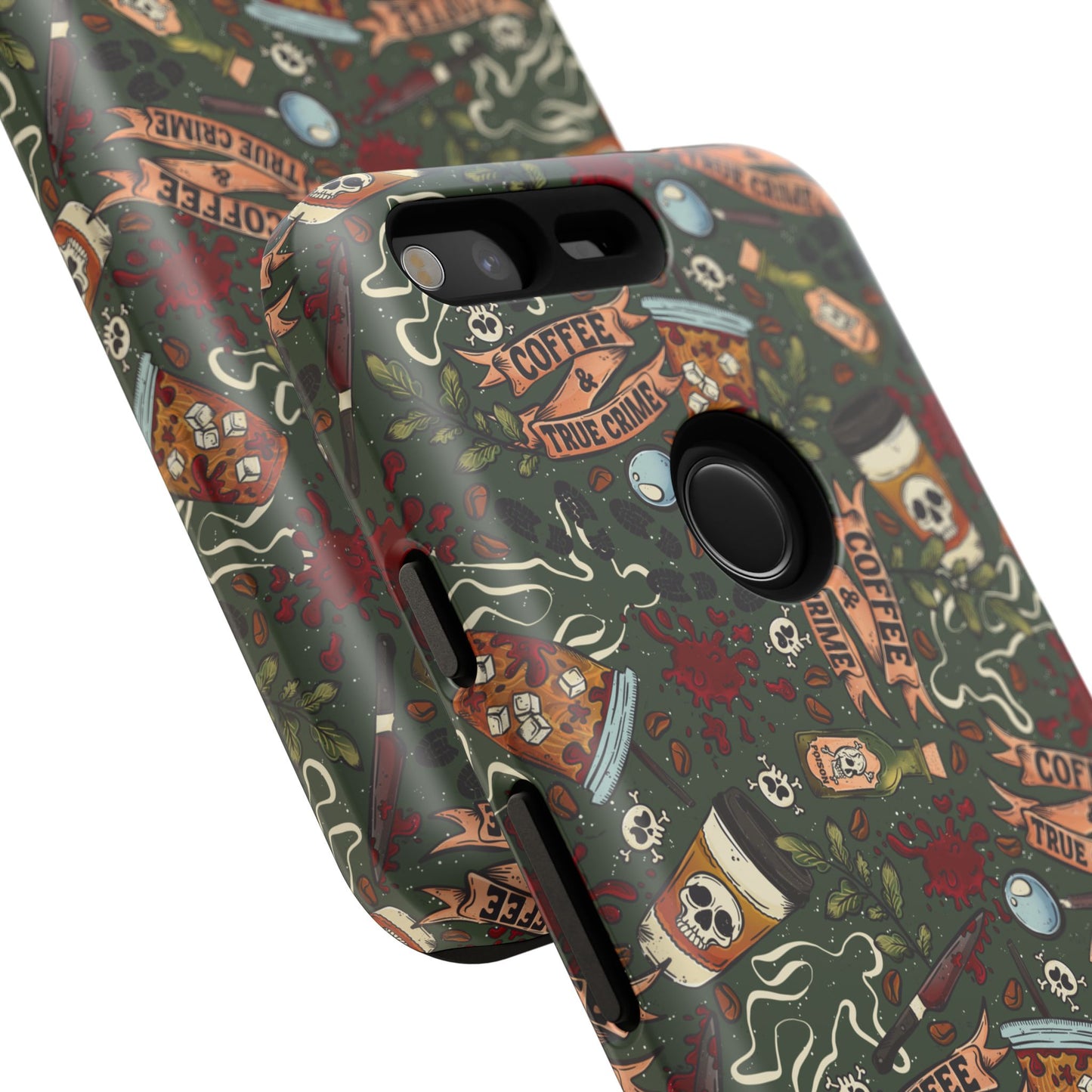 Coffee & True Crime Tough Phone Case | Shockproof | Samsung Case | Google Case | Bookish