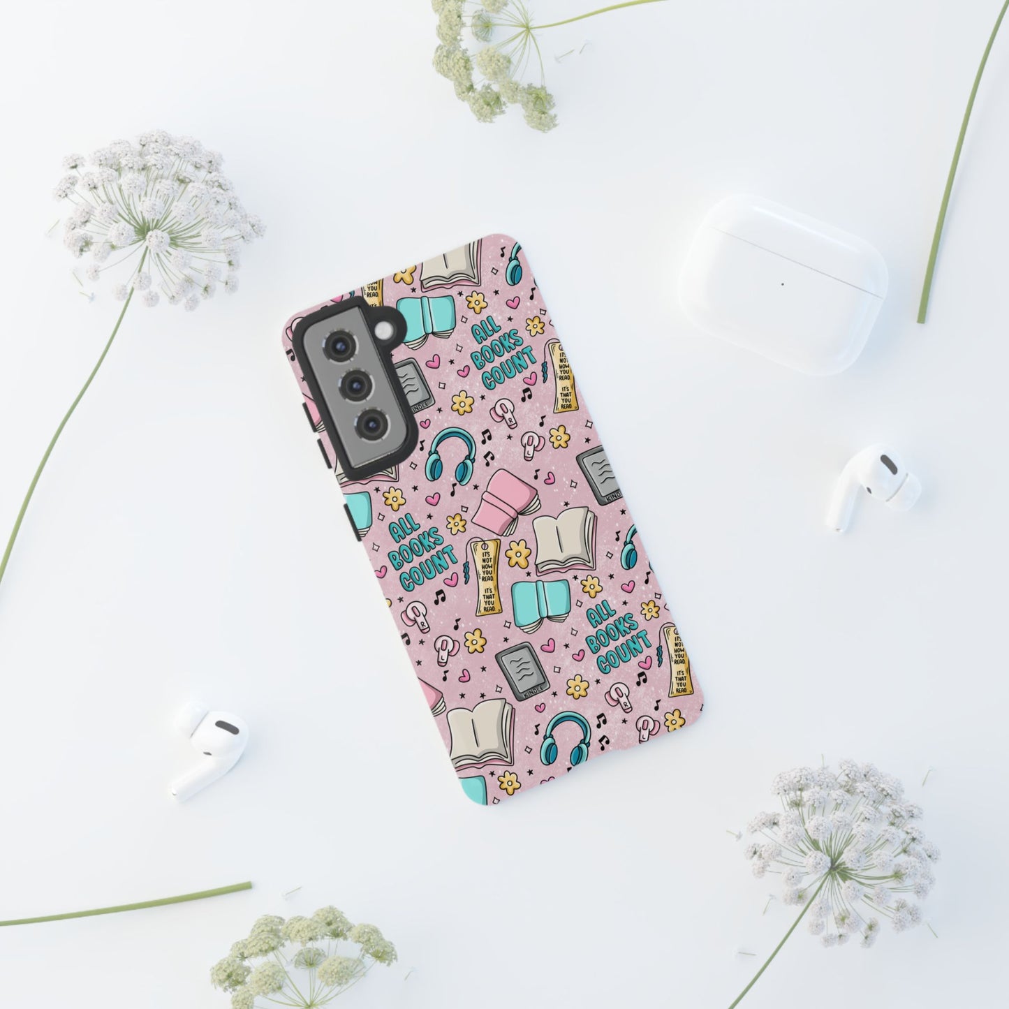 All Books Count Tough Phone Case | Shockproof | Samsung Case | Google Case | Bookish