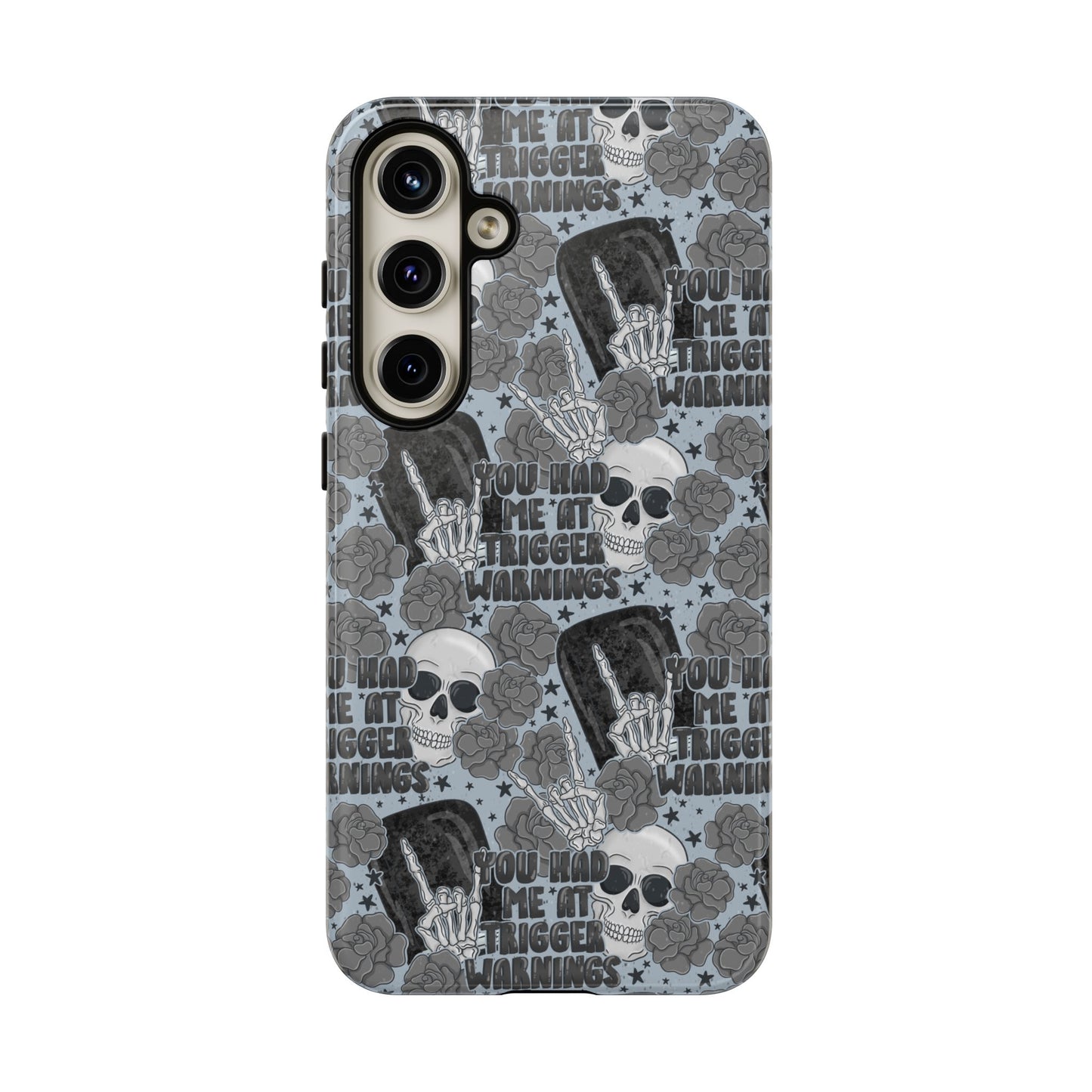 Trigger Warning Tough Phone Case | Shockproof | Samsung Case | Google Case | Bookish