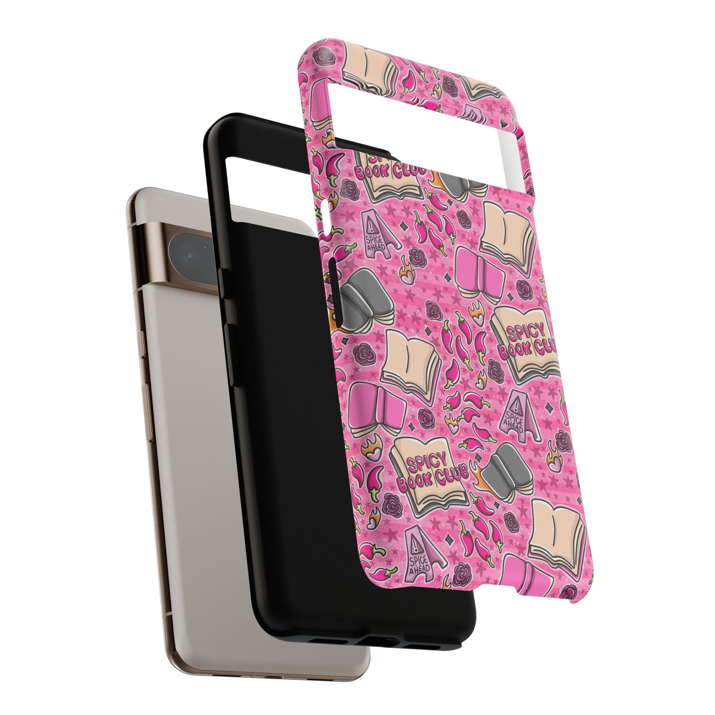 Spicy Book Club Tough Phone Case | Shockproof | Samsung Case | Google Case | Bookish