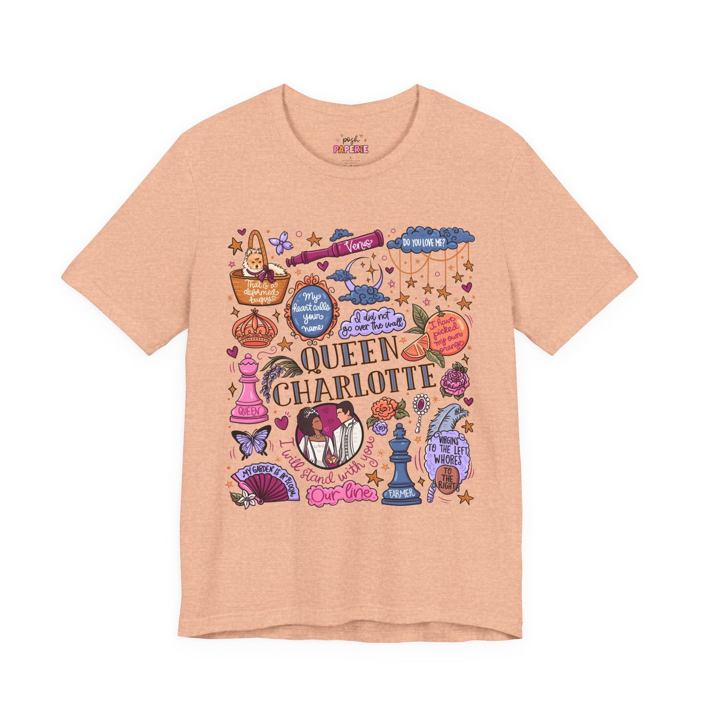 Queen Charlotte T-Shirt | Graphic Tee | Bookish Merch |