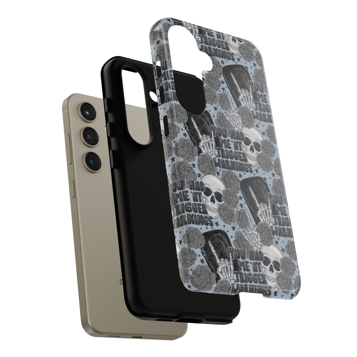 Trigger Warning Tough Phone Case | Shockproof | Samsung Case | Google Case | Bookish