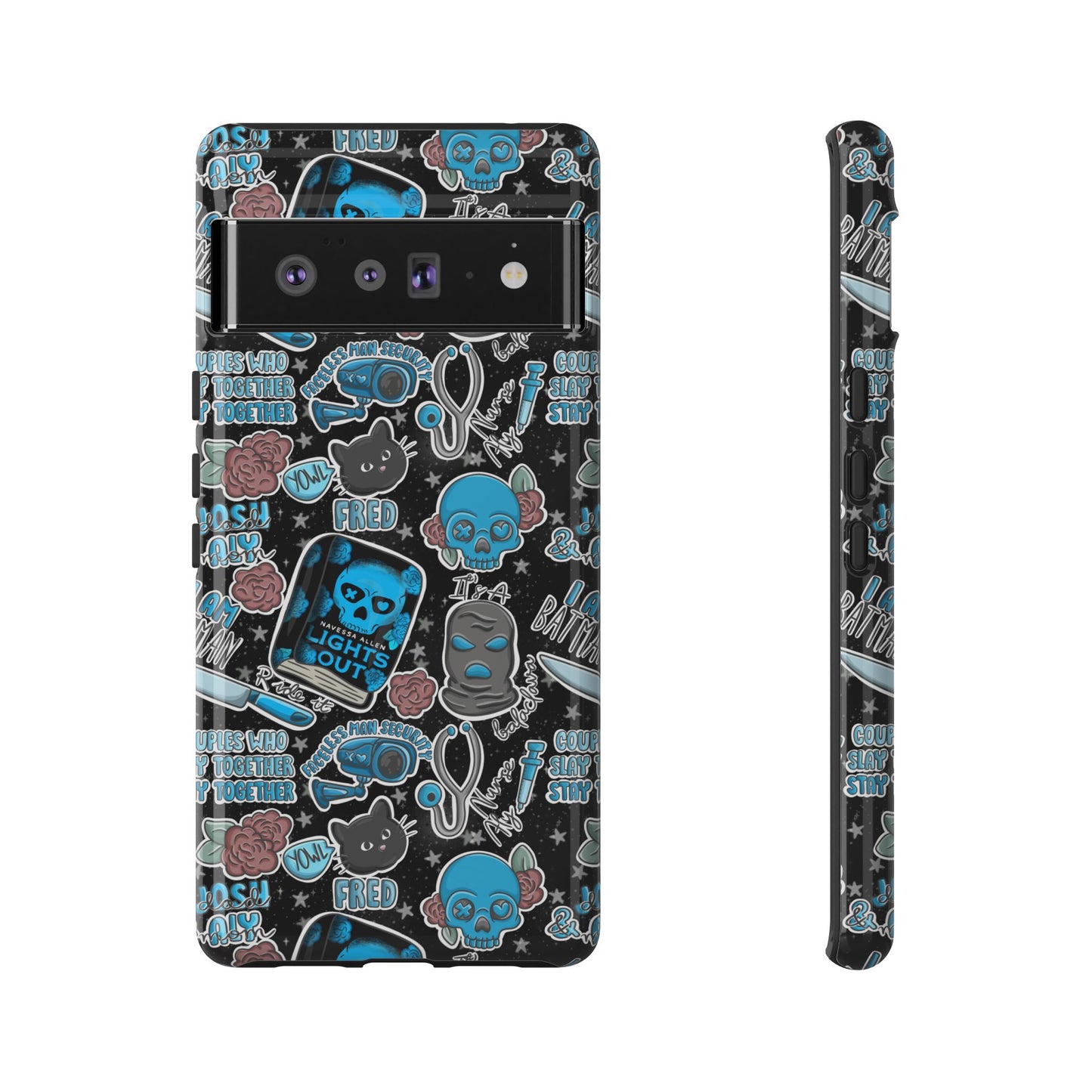 Lights Out Tough Phone Case | Shockproof | Samsung Case | Google Case | Bookish