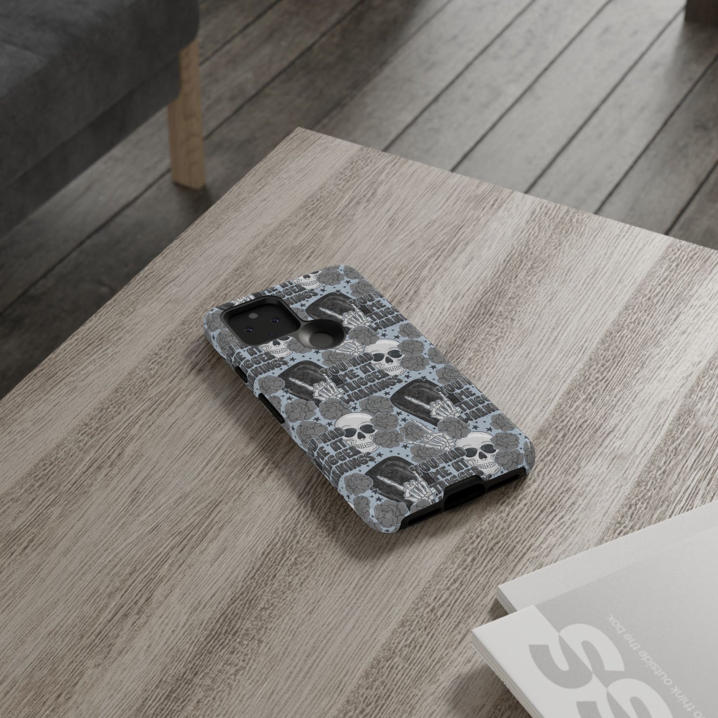 Trigger Warning Tough Phone Case | Shockproof | Samsung Case | Google Case | Bookish