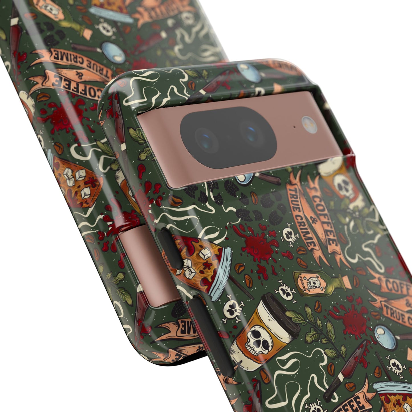 Coffee & True Crime Tough Phone Case | Shockproof | Samsung Case | Google Case | Bookish