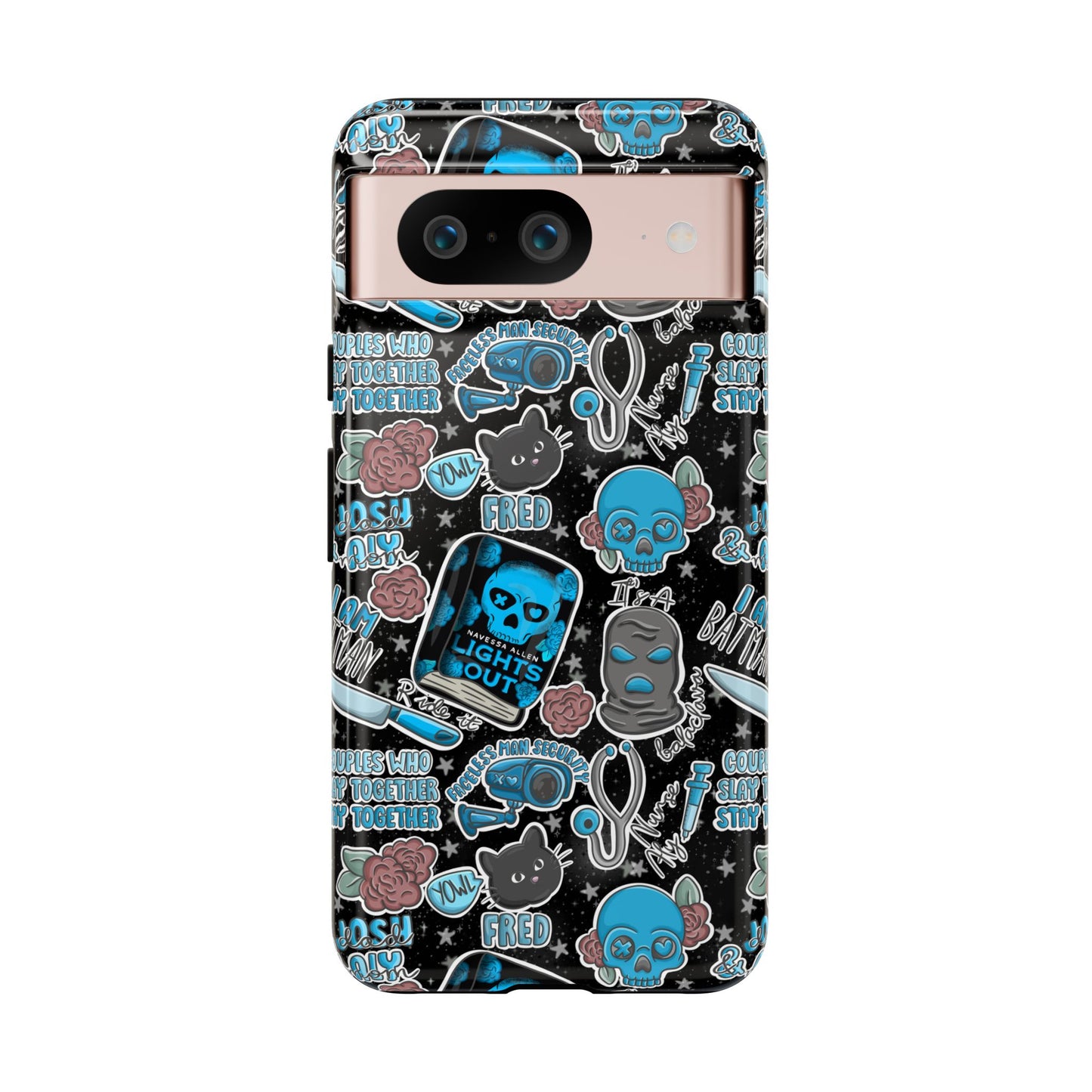 Lights Out Tough Phone Case | Shockproof | Samsung Case | Google Case | Bookish