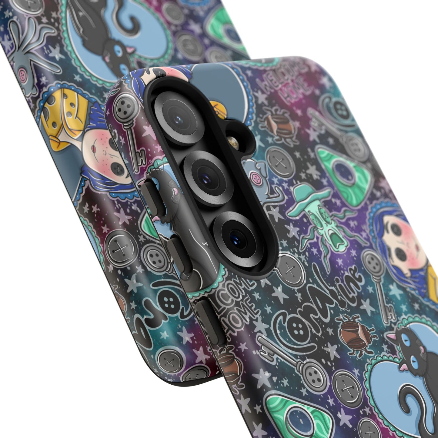 Button Girl Tough Phone Case | Shockproof | Samsung Case | Google Case |