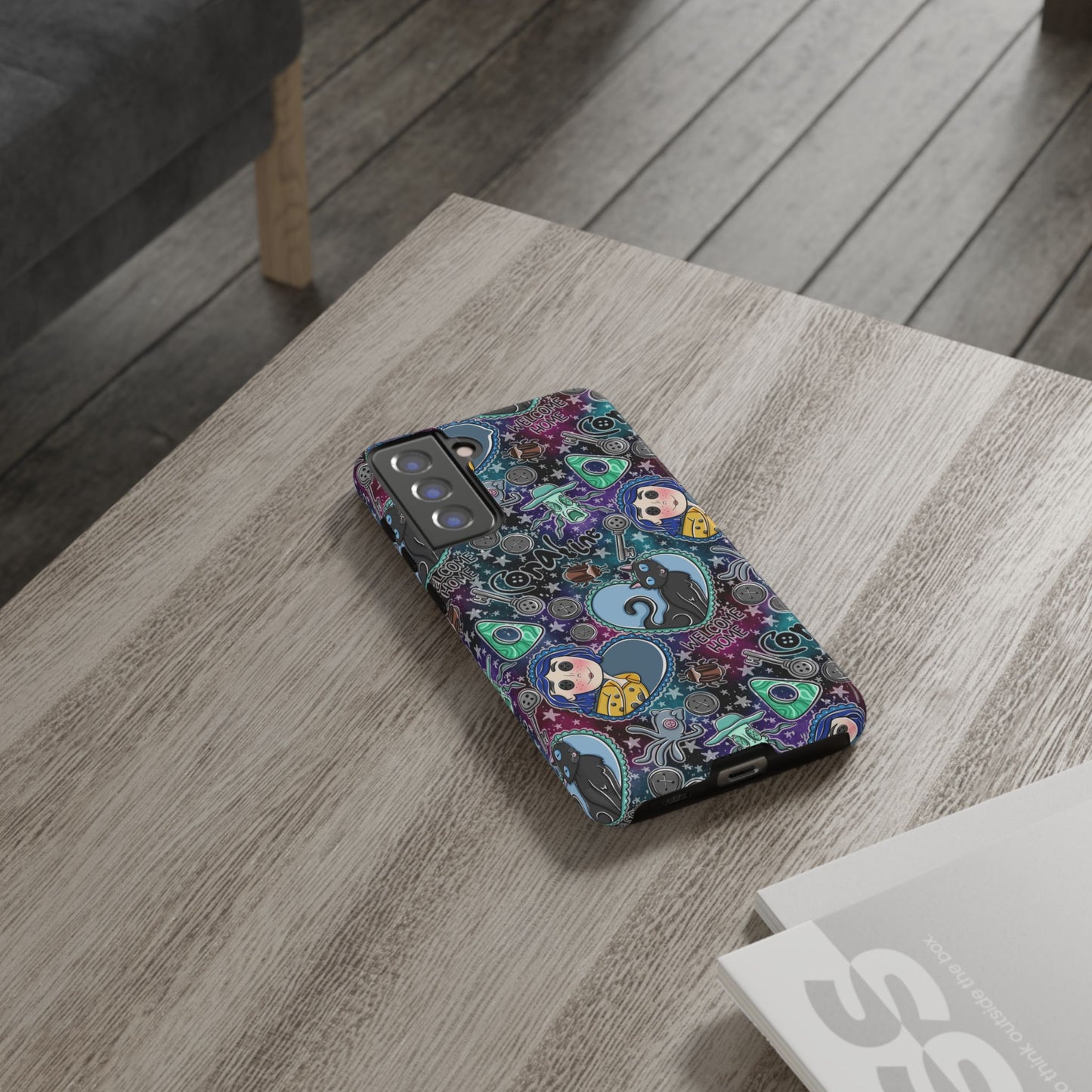 Button Girl Tough Phone Case | Shockproof | Samsung Case | Google Case |