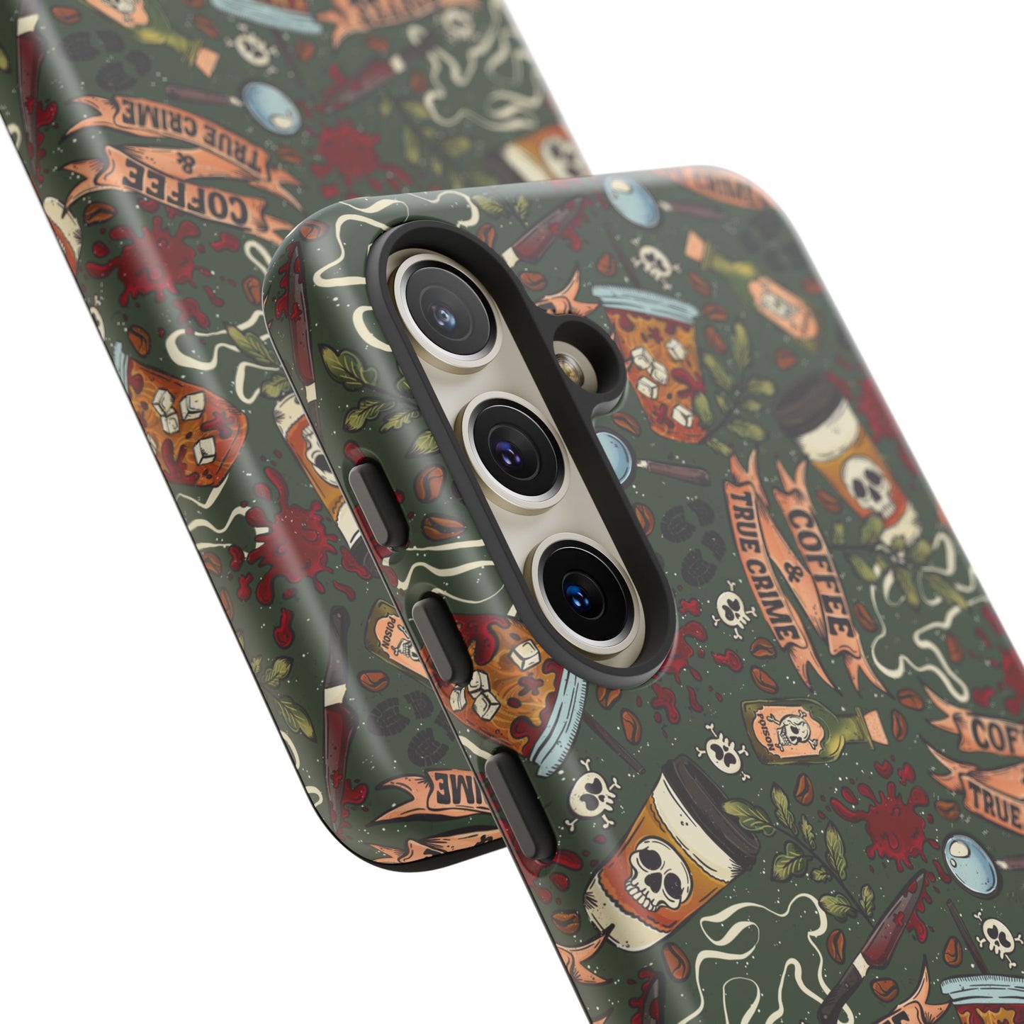 Coffee & True Crime Tough Phone Case | Shockproof | Samsung Case | Google Case | Bookish