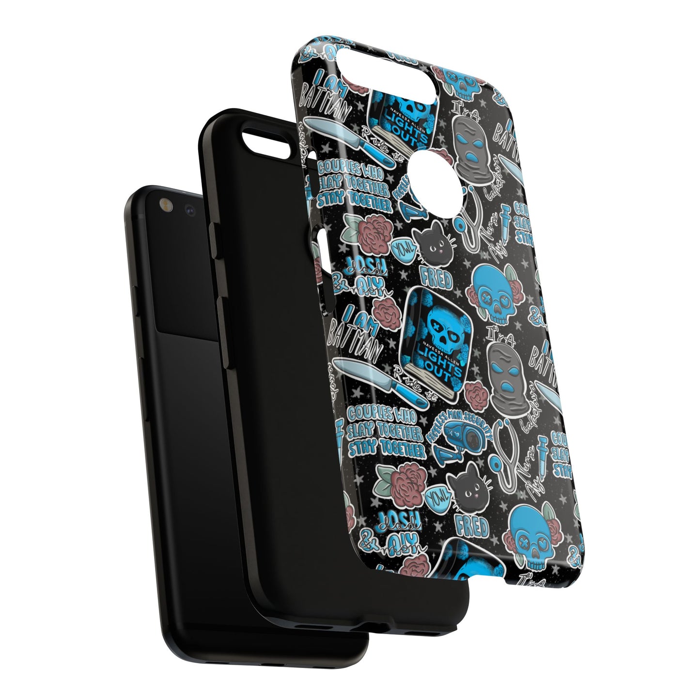 Lights Out Tough Phone Case | Shockproof | Samsung Case | Google Case | Bookish