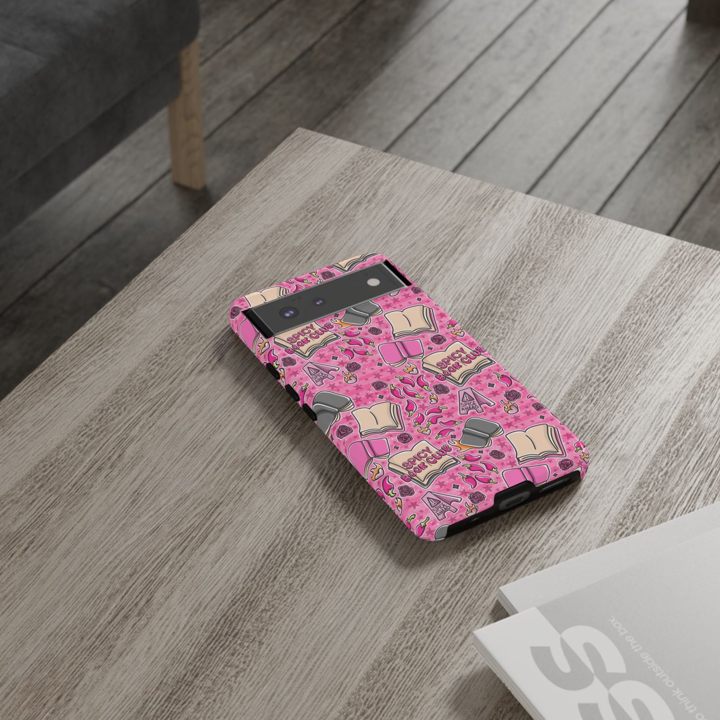 Spicy Book Club Tough Phone Case | Shockproof | Samsung Case | Google Case | Bookish