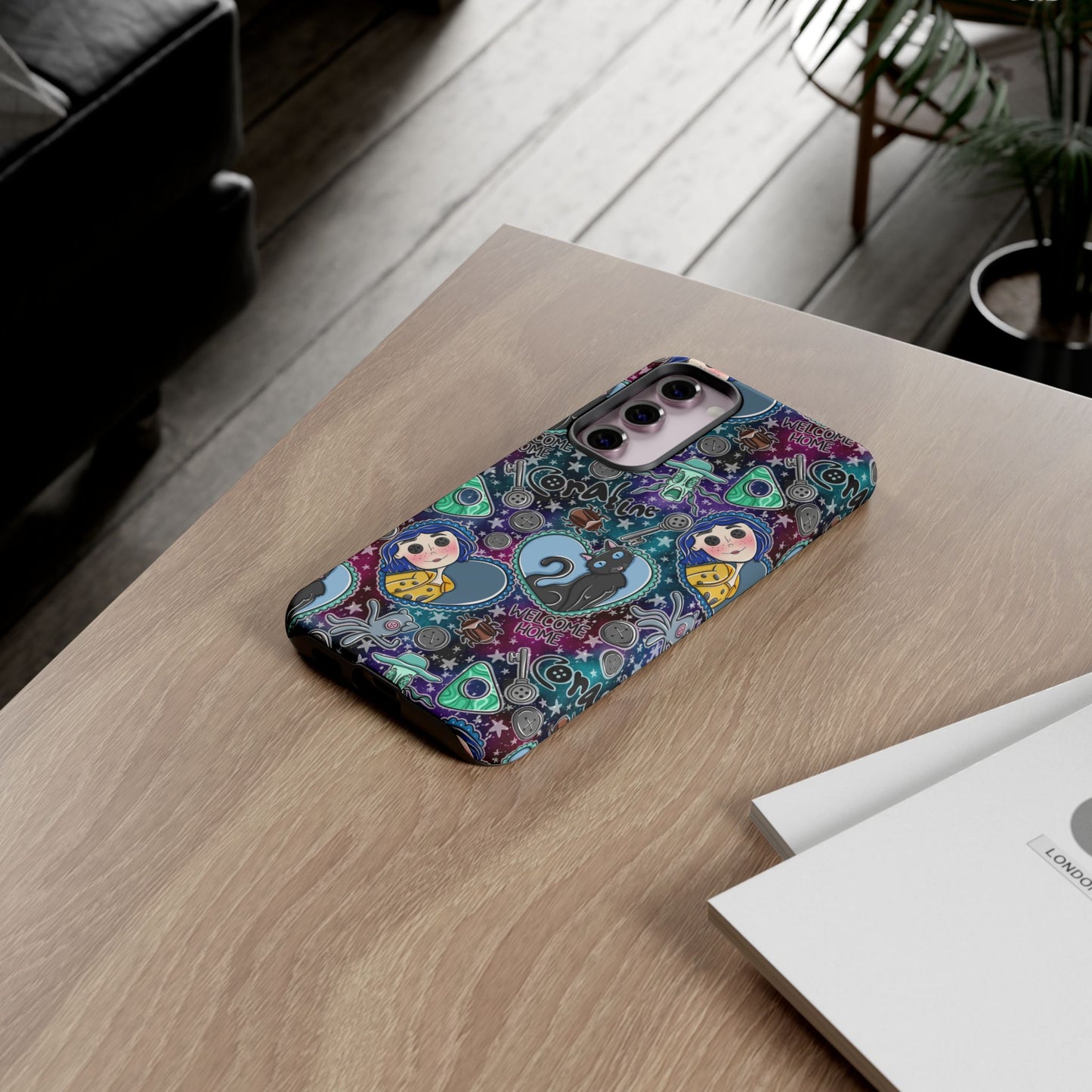 Button Girl Tough Phone Case | Shockproof | Samsung Case | Google Case |
