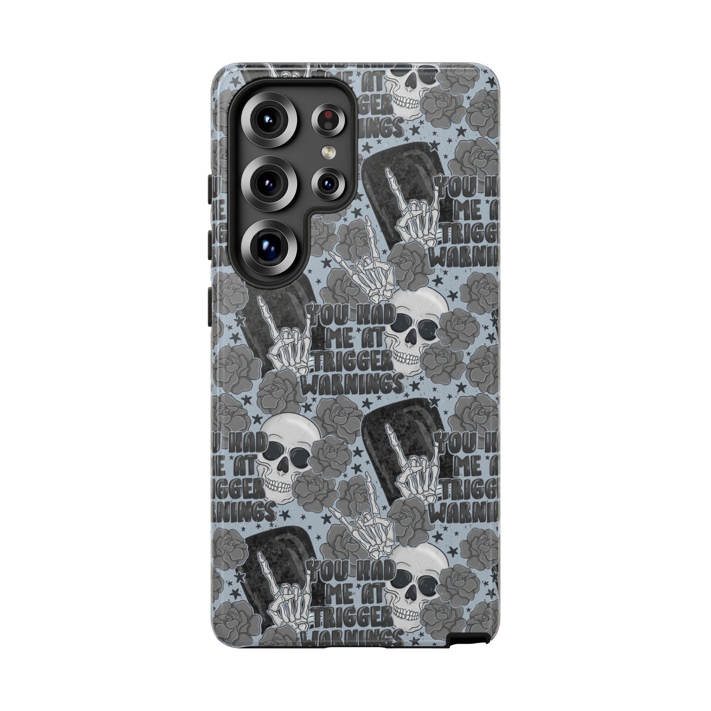 Trigger Warning Tough Phone Case | Shockproof | Samsung Case | Google Case | Bookish