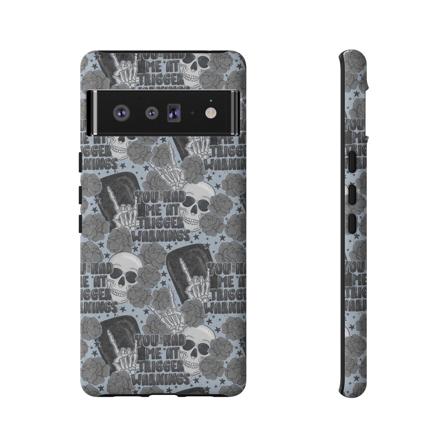 Trigger Warning Tough Phone Case | Shockproof | Samsung Case | Google Case | Bookish