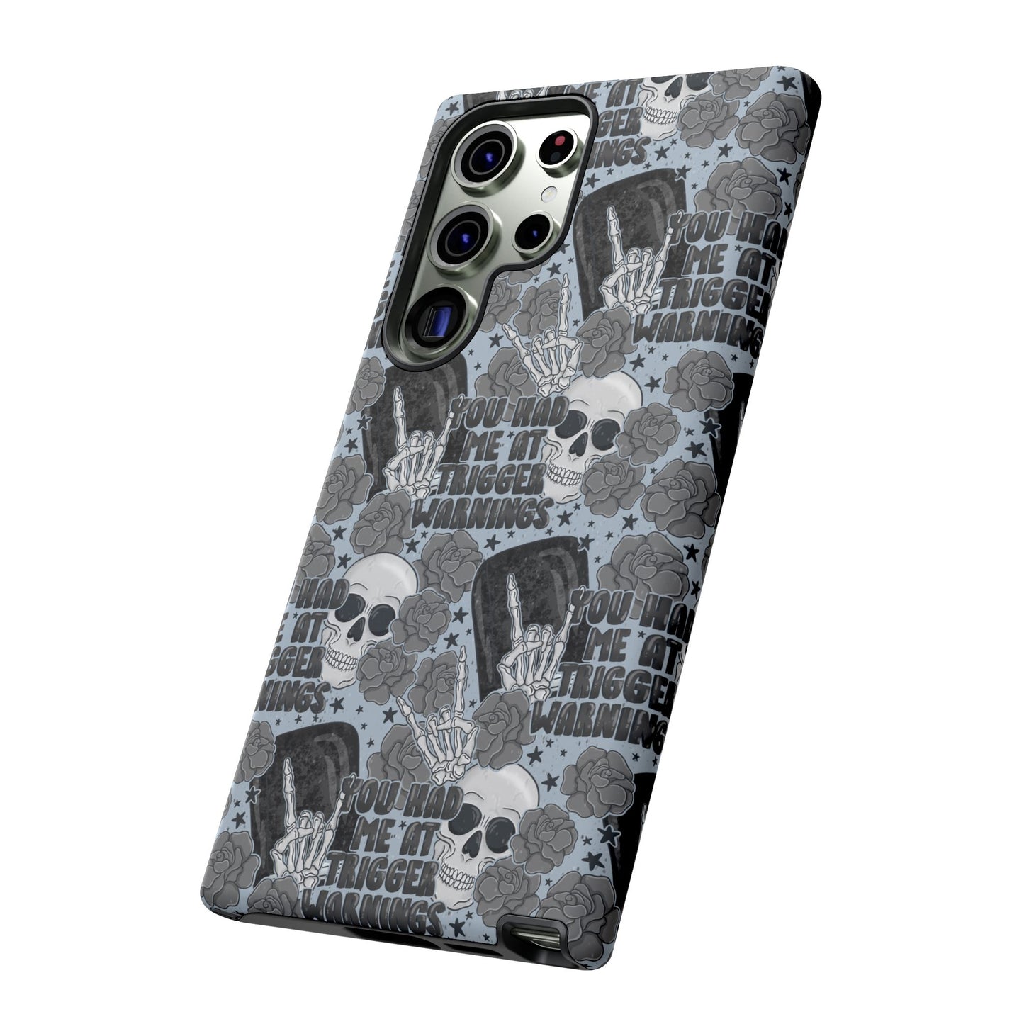 Trigger Warning Tough Phone Case | Shockproof | Samsung Case | Google Case | Bookish