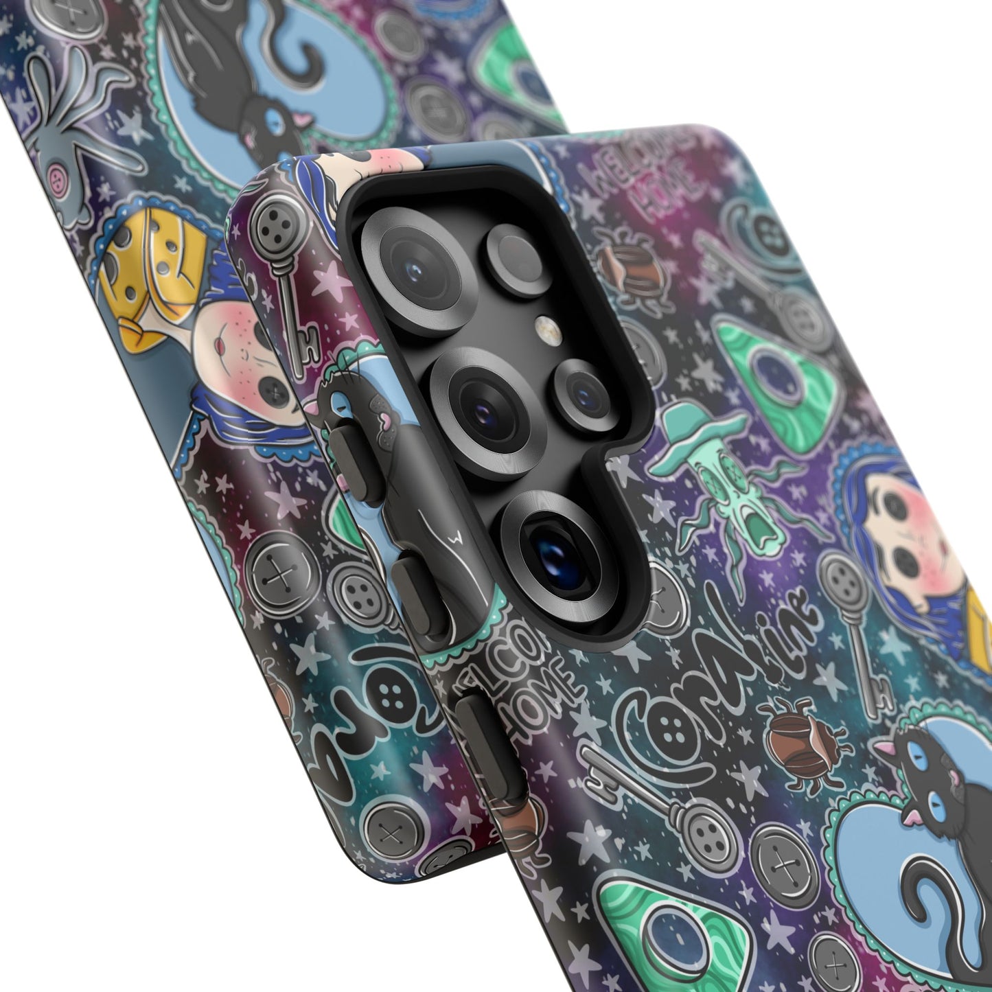 Button Girl Tough Phone Case | Shockproof | Samsung Case | Google Case |