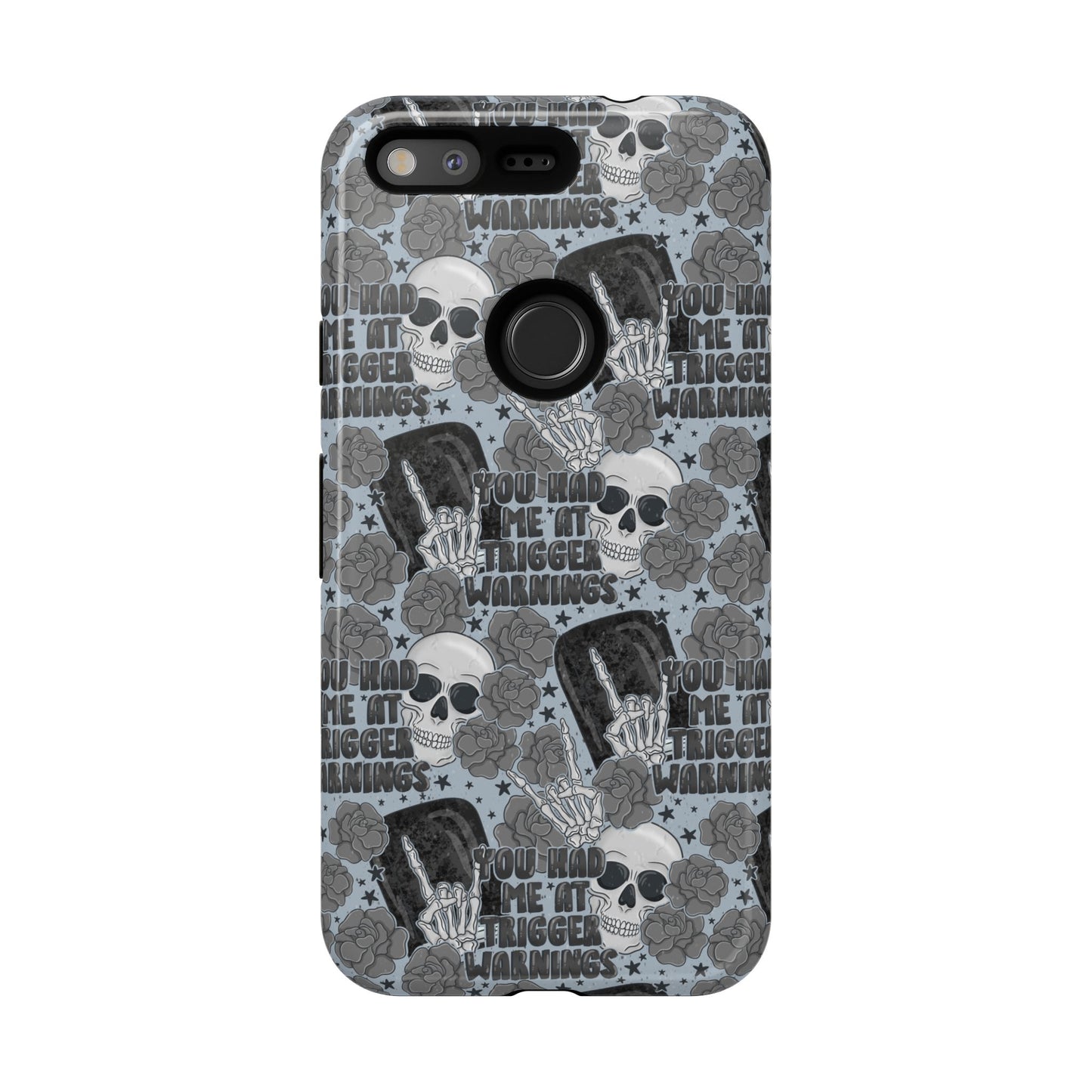 Trigger Warning Tough Phone Case | Shockproof | Samsung Case | Google Case | Bookish