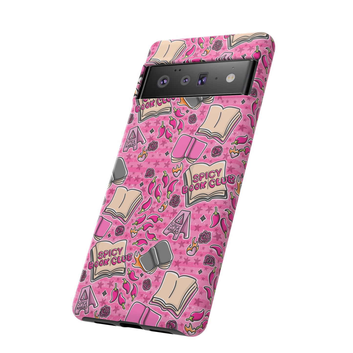 Spicy Book Club Tough Phone Case | Shockproof | Samsung Case | Google Case | Bookish