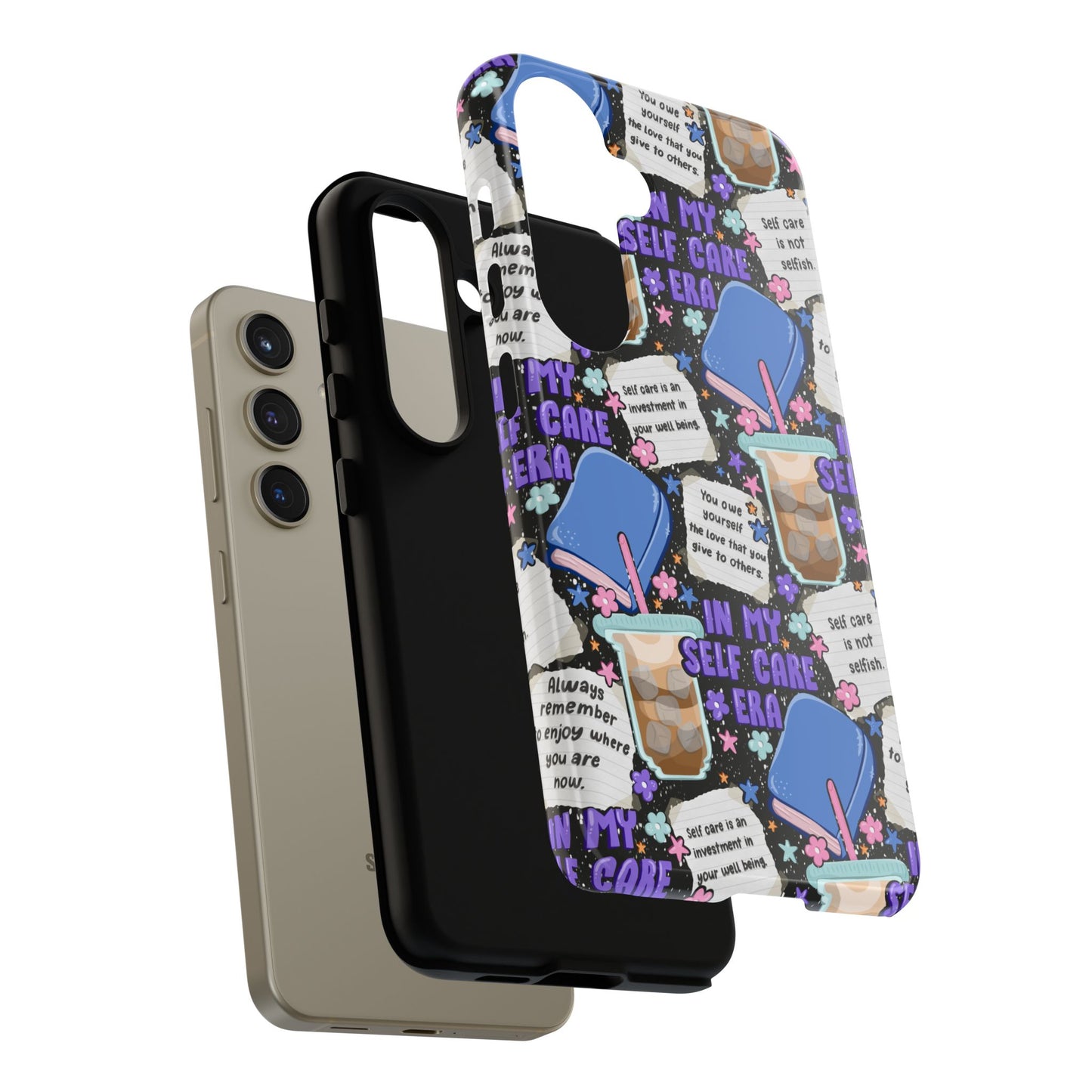 Self Care Tough Phone Case | Shockproof | Samsung Case | Google Case | Bookish