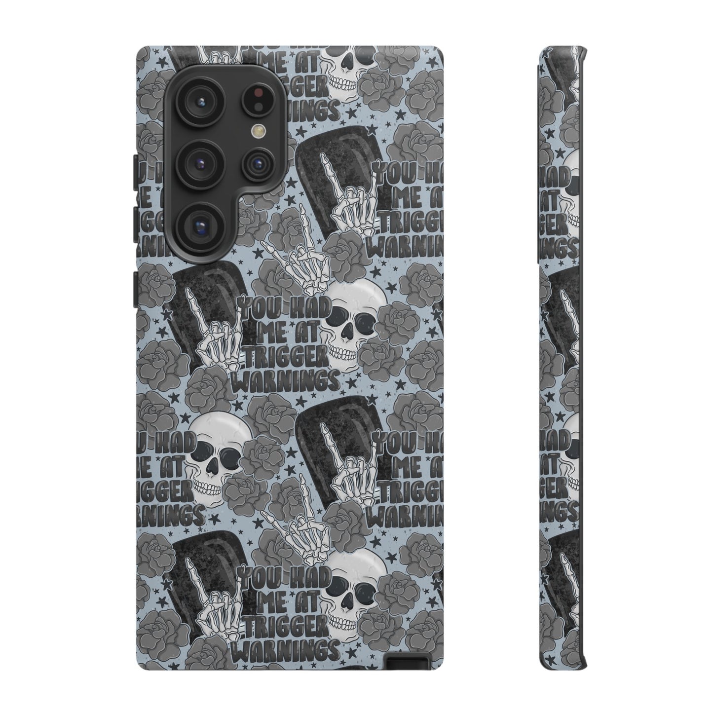 Trigger Warning Tough Phone Case | Shockproof | Samsung Case | Google Case | Bookish