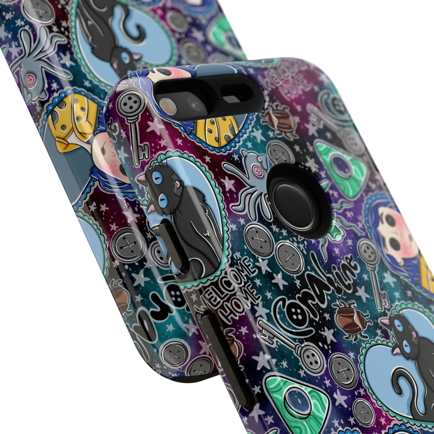 Button Girl Tough Phone Case | Shockproof | Samsung Case | Google Case |
