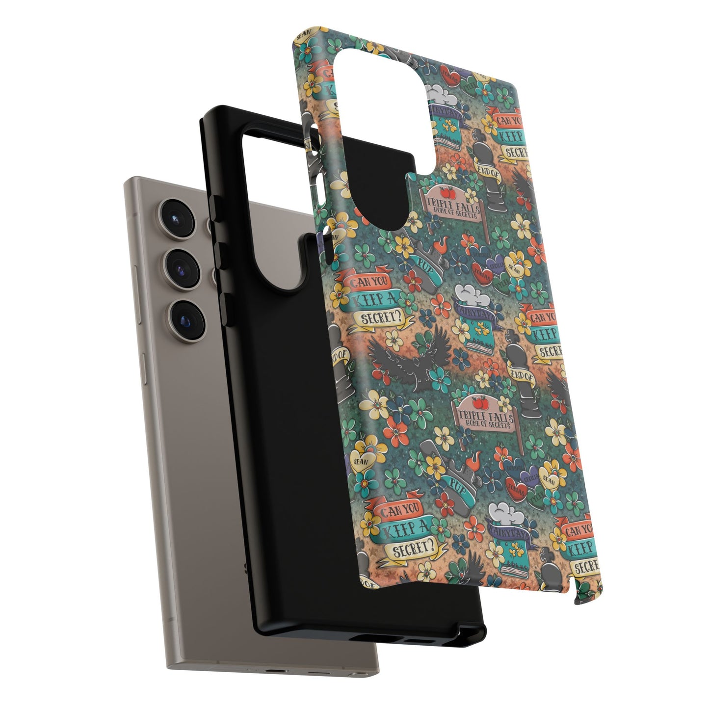 Triple Falls Tough Phone Case | Shockproof | Samsung Case | Google Case | Bookish