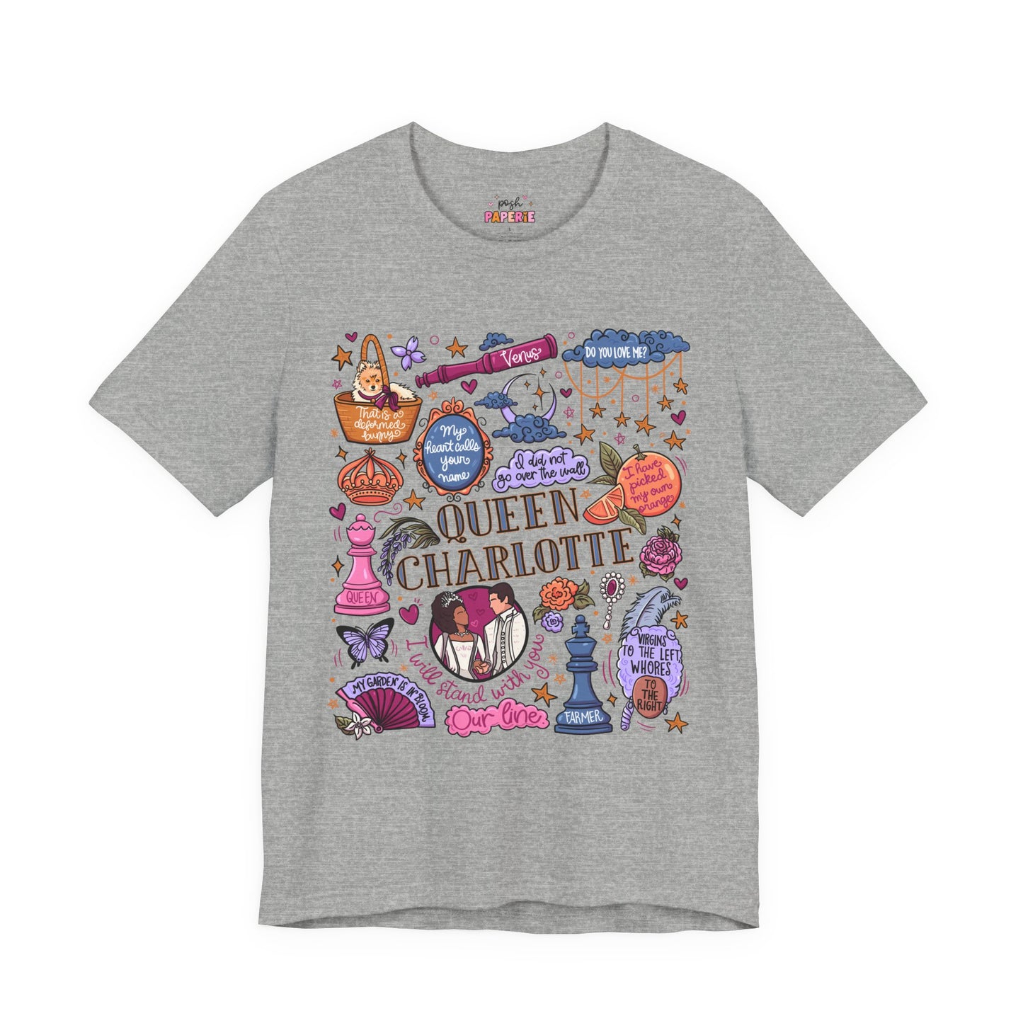 Queen Charlotte T-Shirt | Graphic Tee | Bookish Merch |