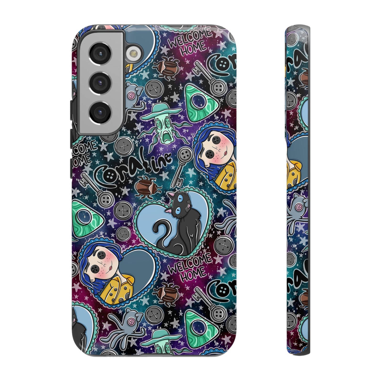 Button Girl Tough Phone Case | Shockproof | Samsung Case | Google Case |