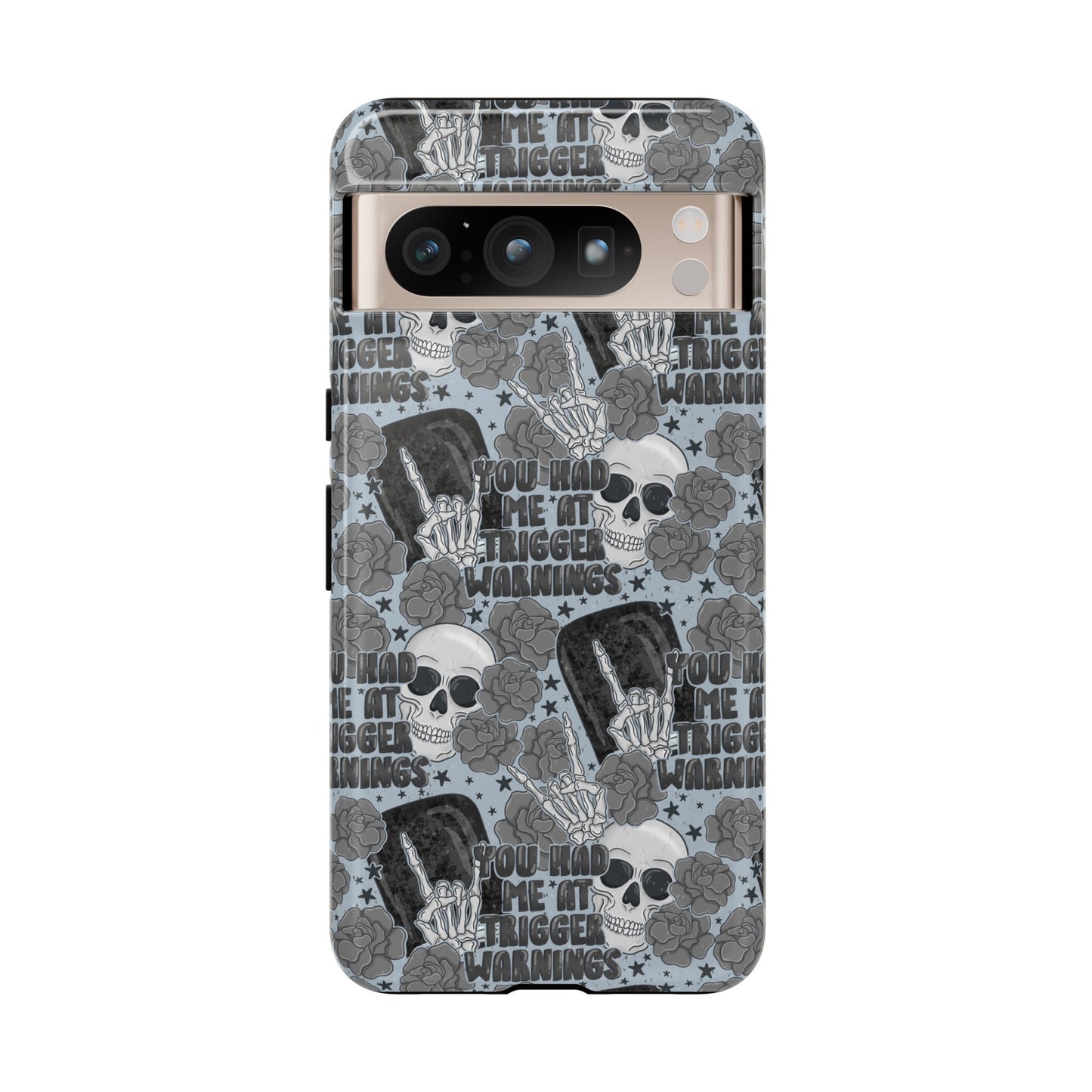 Trigger Warning Tough Phone Case | Shockproof | Samsung Case | Google Case | Bookish