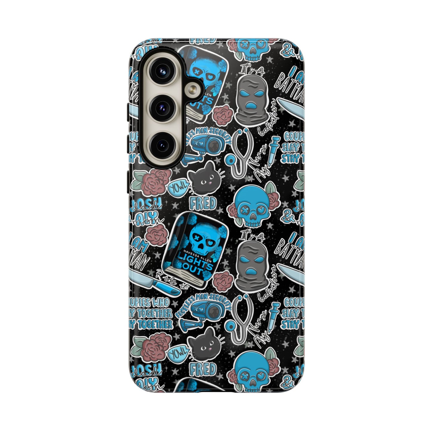 Lights Out Tough Phone Case | Shockproof | Samsung Case | Google Case | Bookish